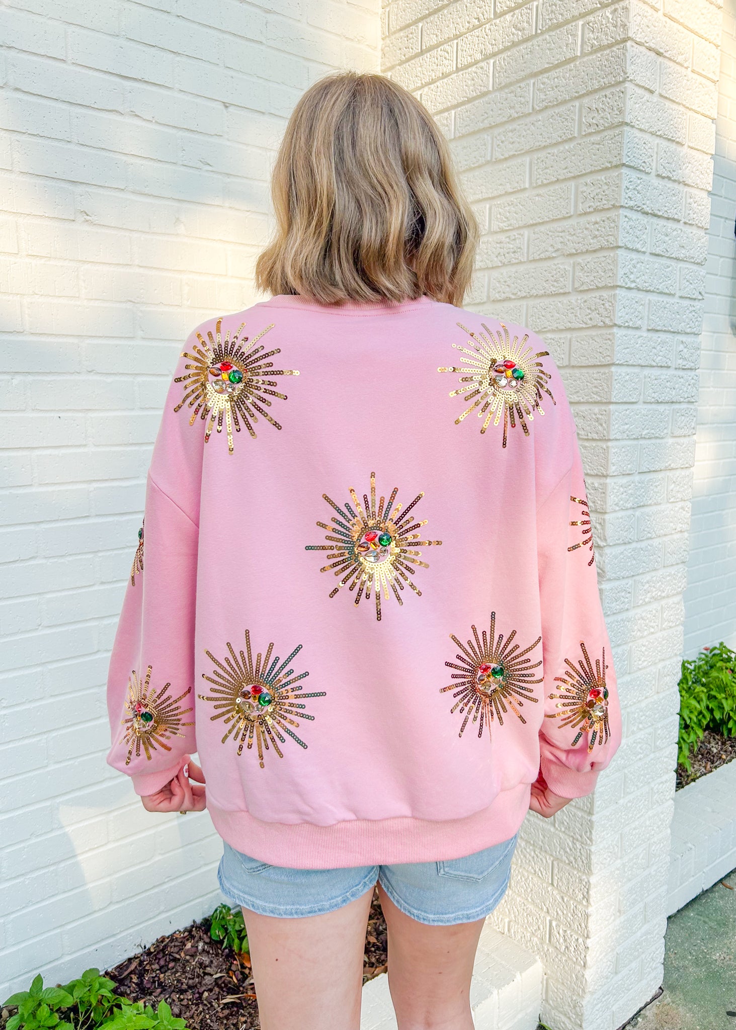 Light Pink Starburst Sweatshirt