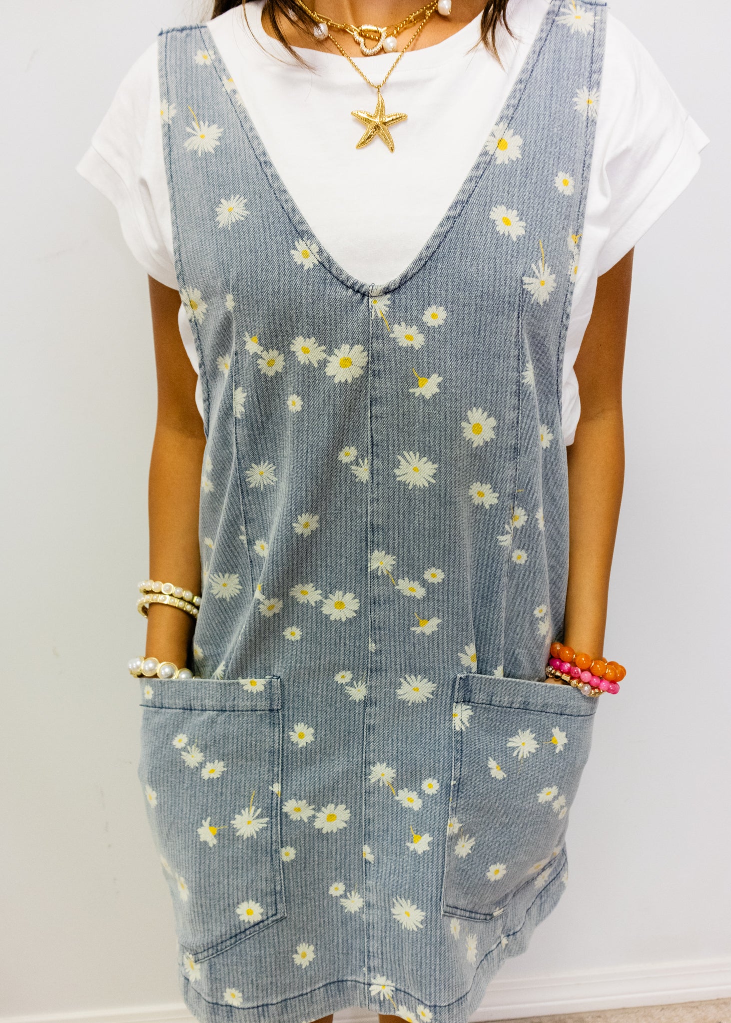 Denim Daisy Pocket Dress