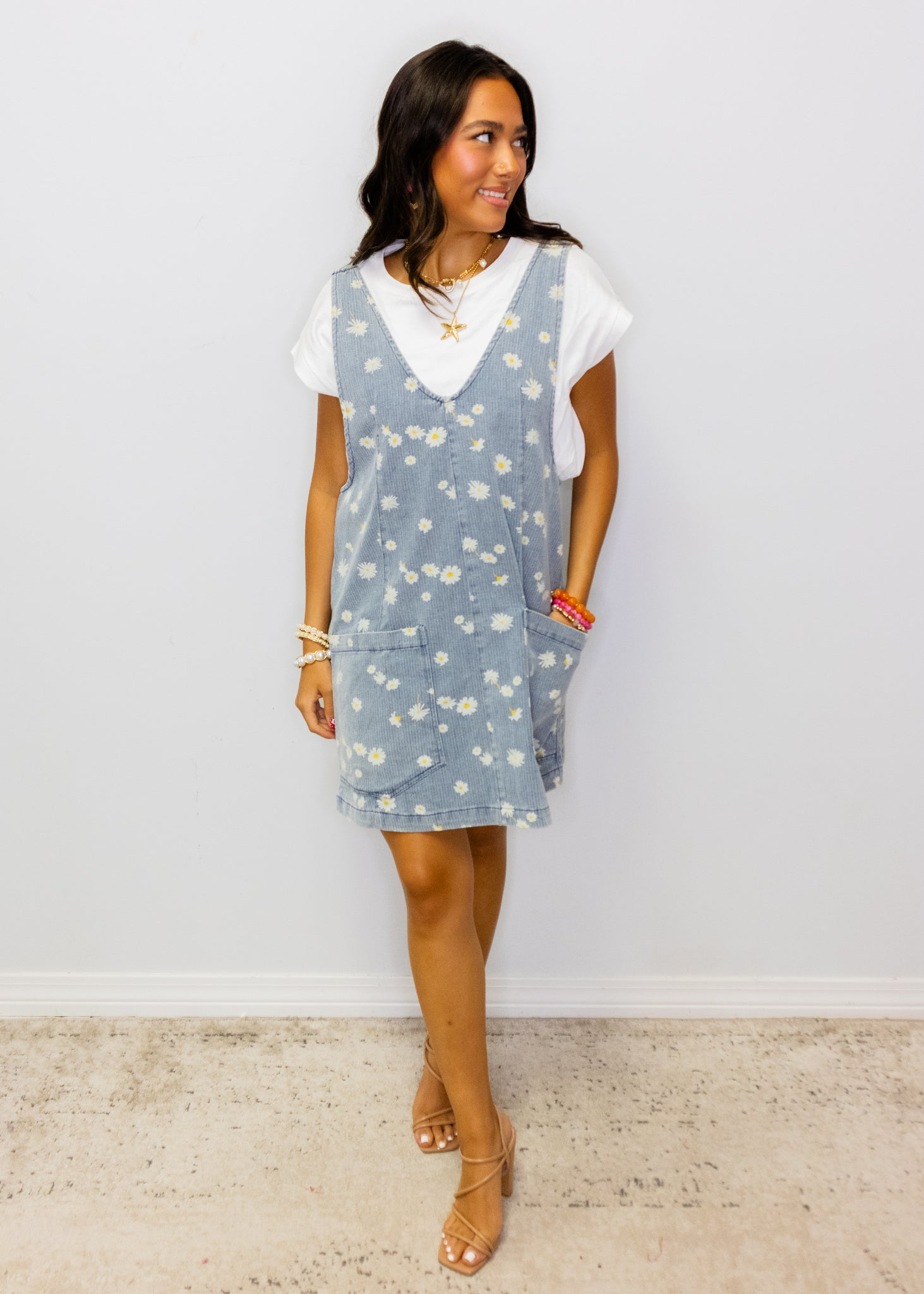 Denim Daisy Pocket Dress
