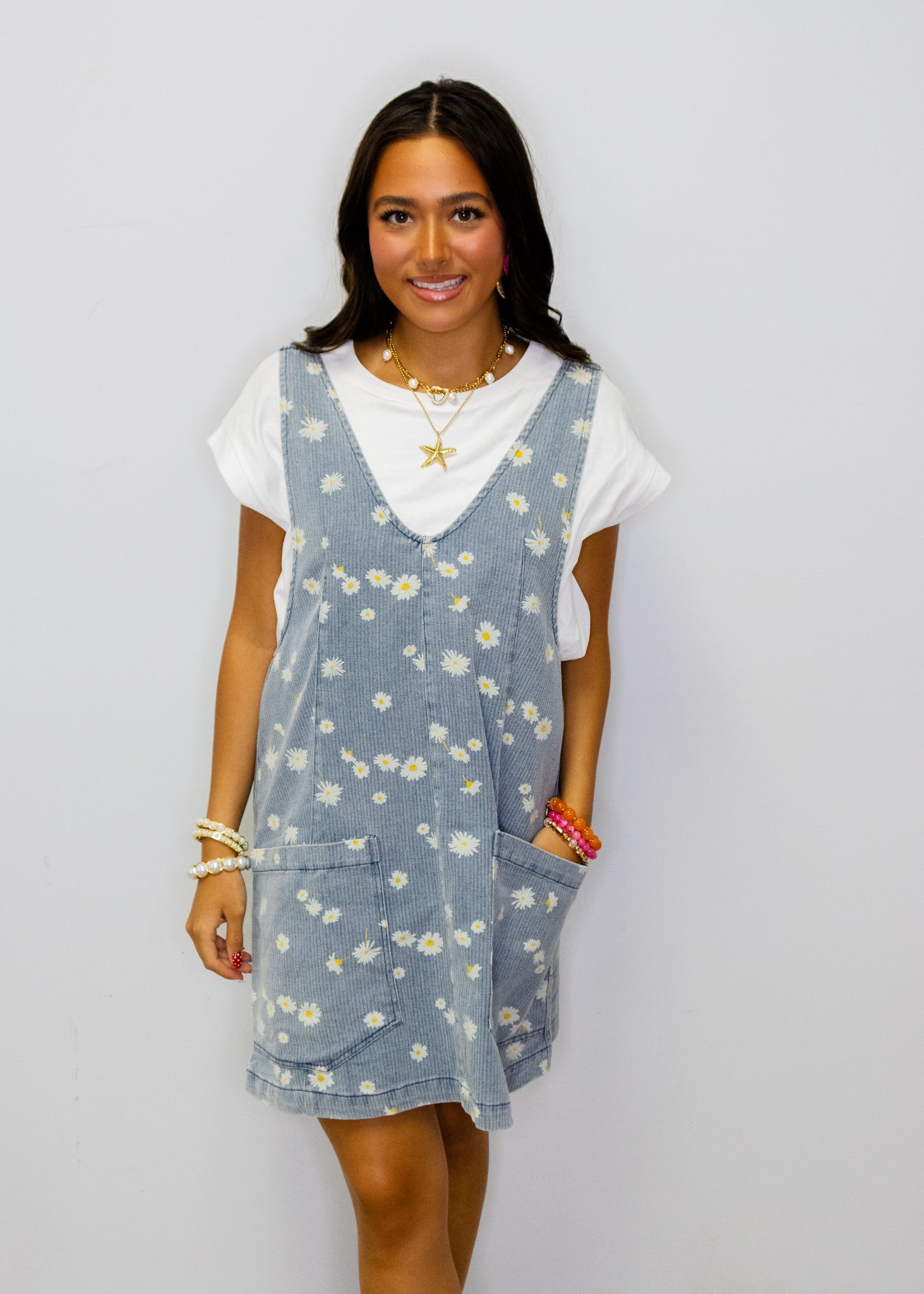 Denim Daisy Pocket Dress