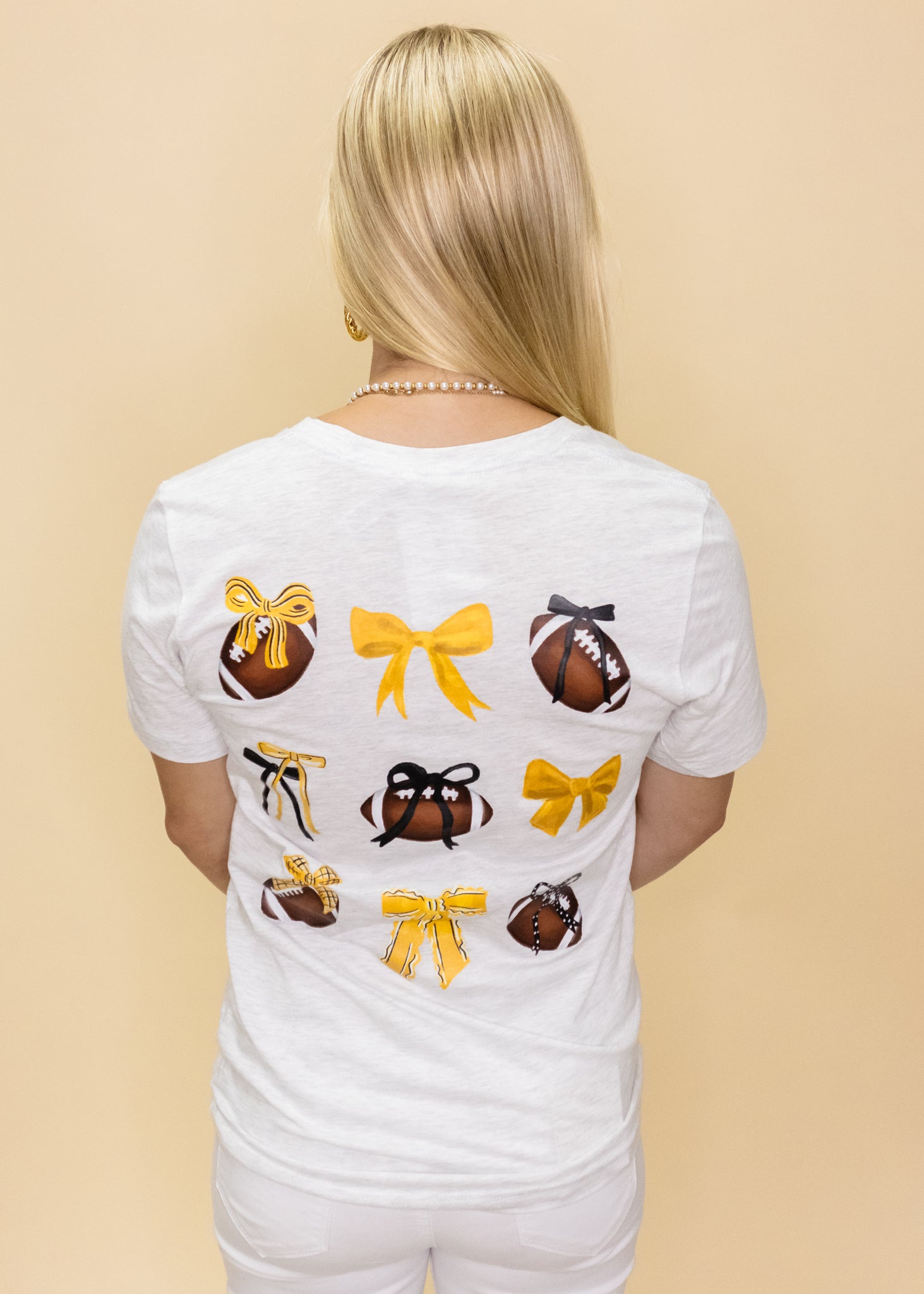 Gold Ribbon Football Tee