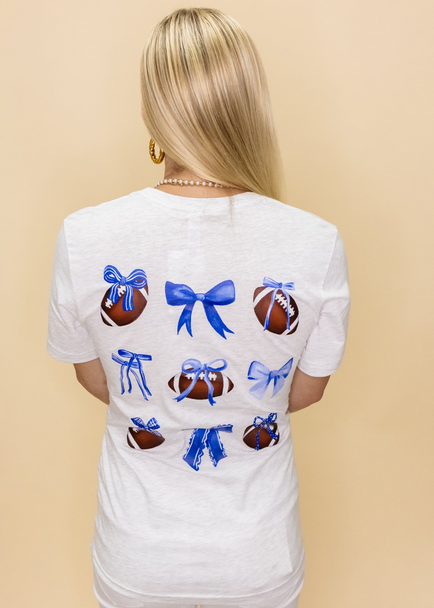 Blue Ribbon Football Tee