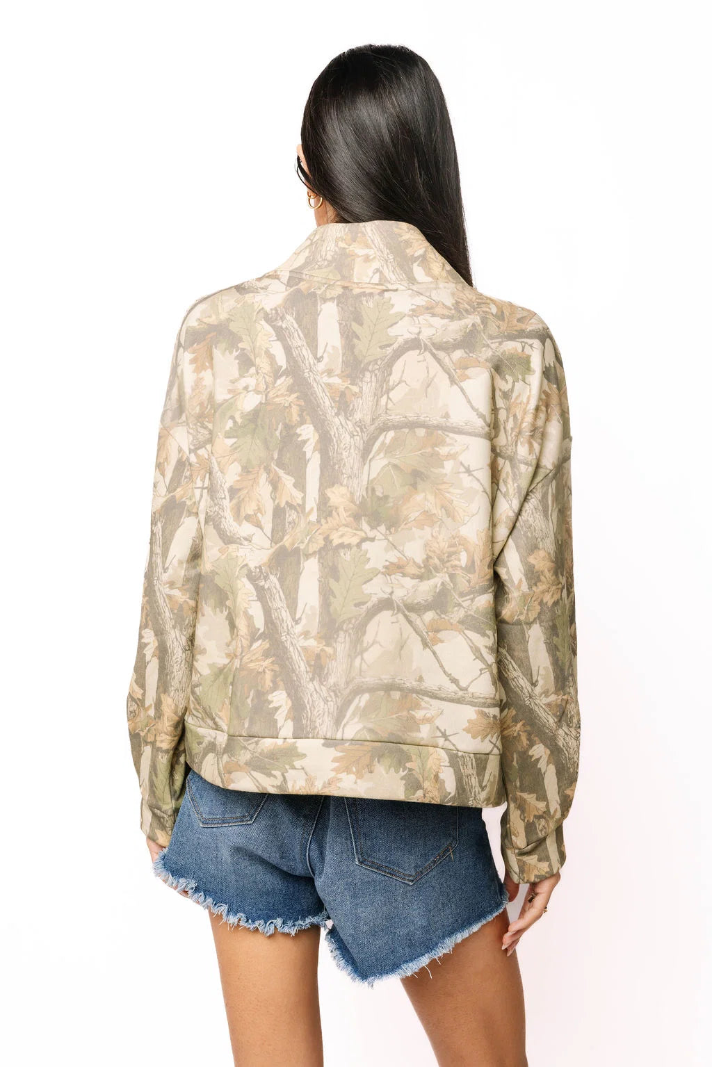 Licensed Miss State Mockneck Camo Sweatshirt