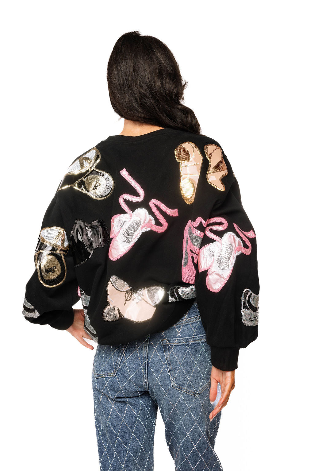Black Dance Shoes Sweatshirt