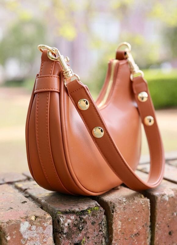 Kiara Camel Curved Purse