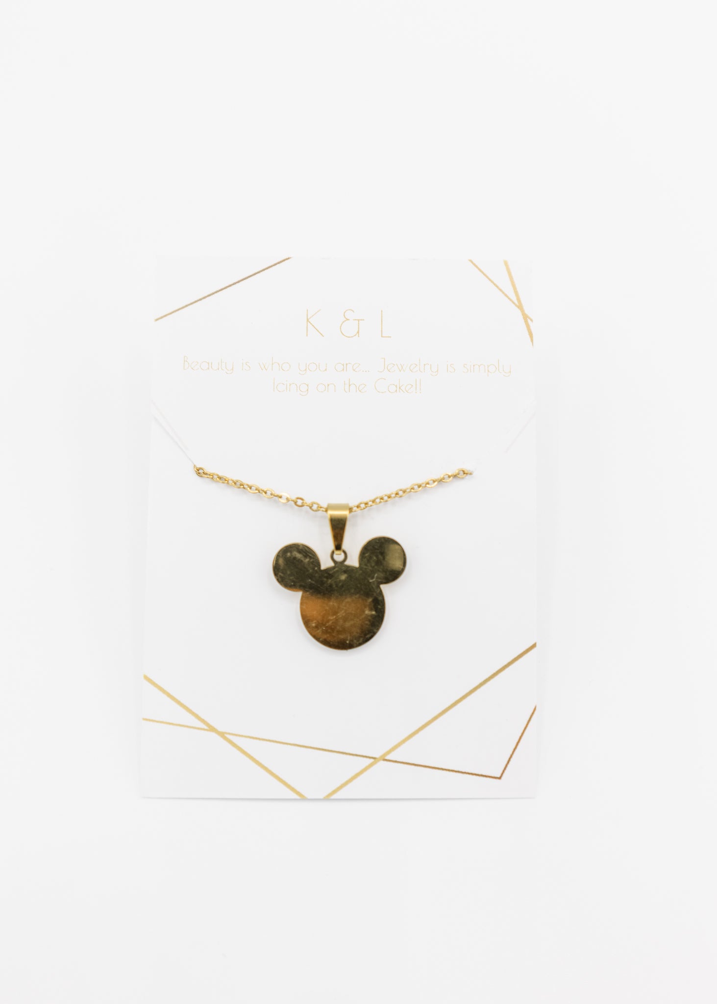 Gold Mouse Necklace