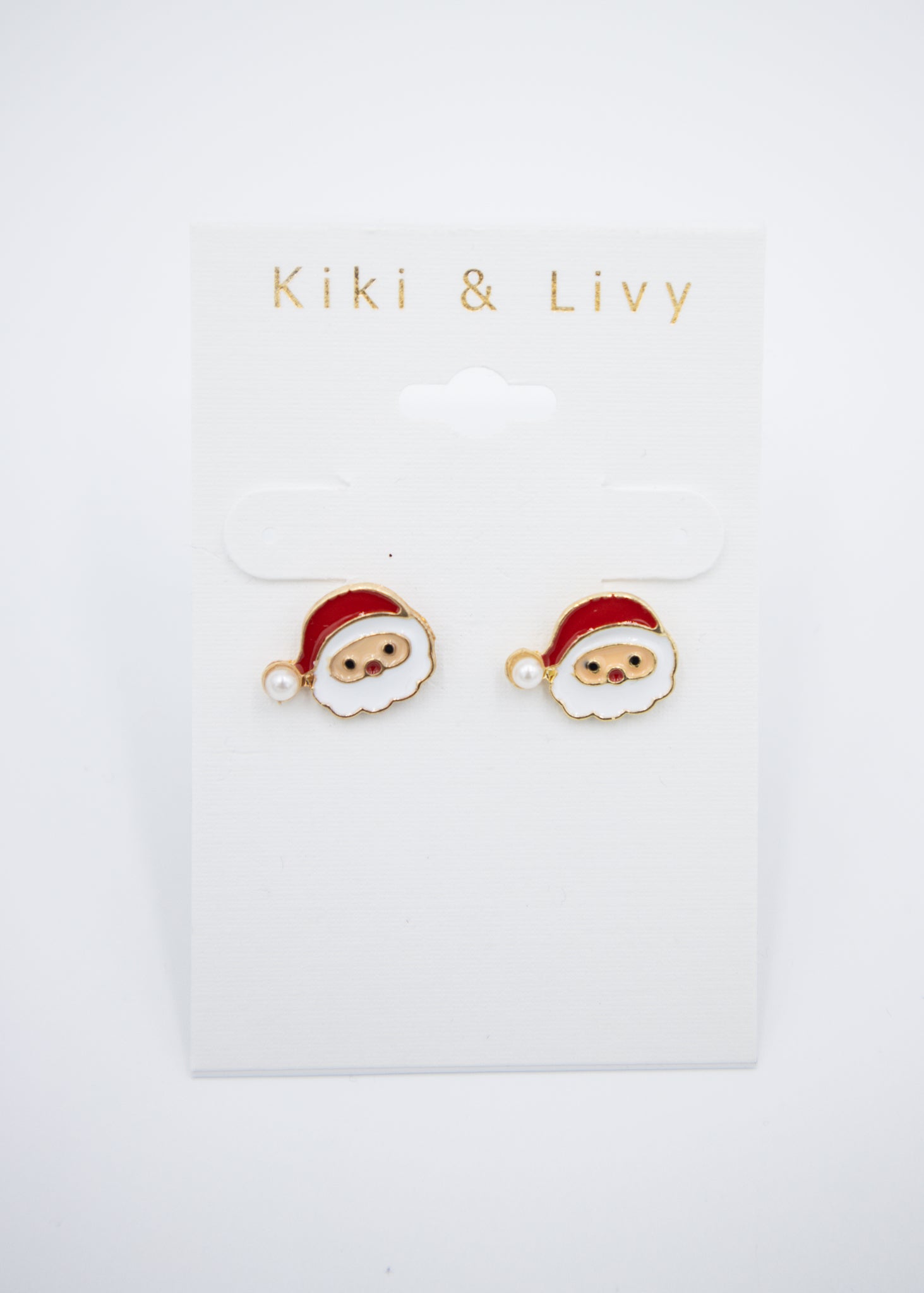 Mini Santa Pearl Studs