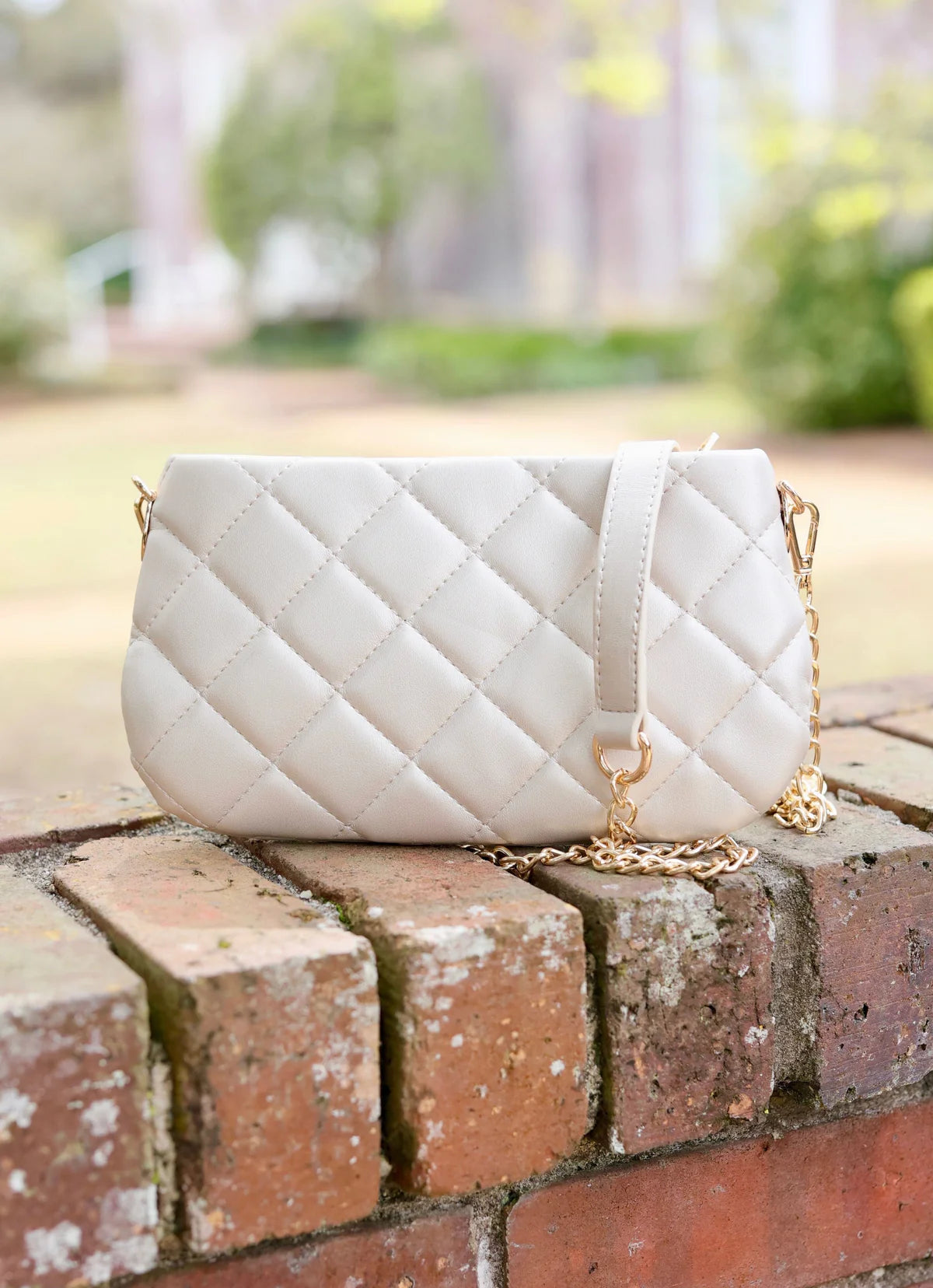 Livi Pearl Quilted Crossbody