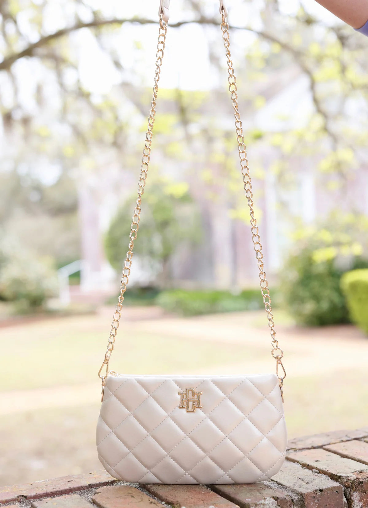 Livi Pearl Quilted Crossbody