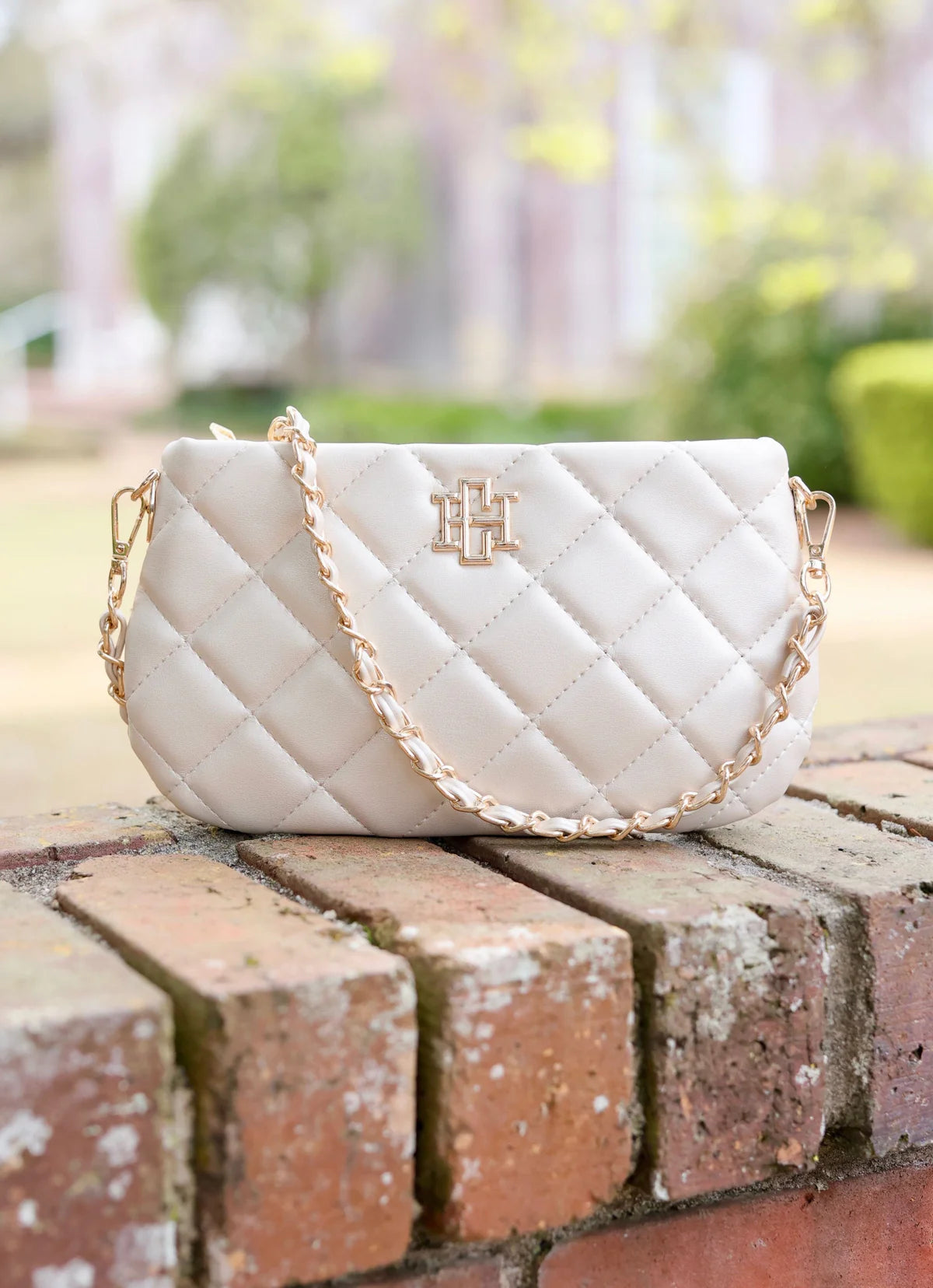 Livi Pearl Quilted Crossbody