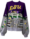 Licensed LSU Stadium Tailgate Party Button Up Cardigan
