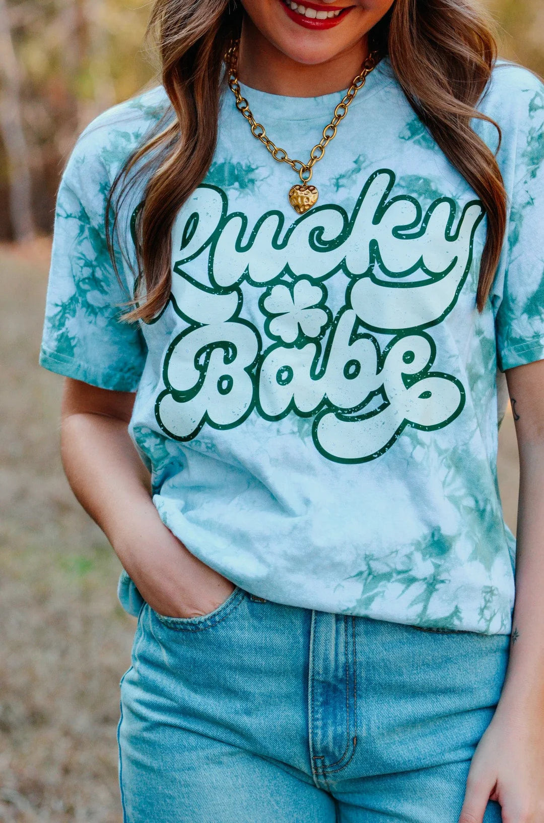 Lucky Babe Tie Dye Tee
