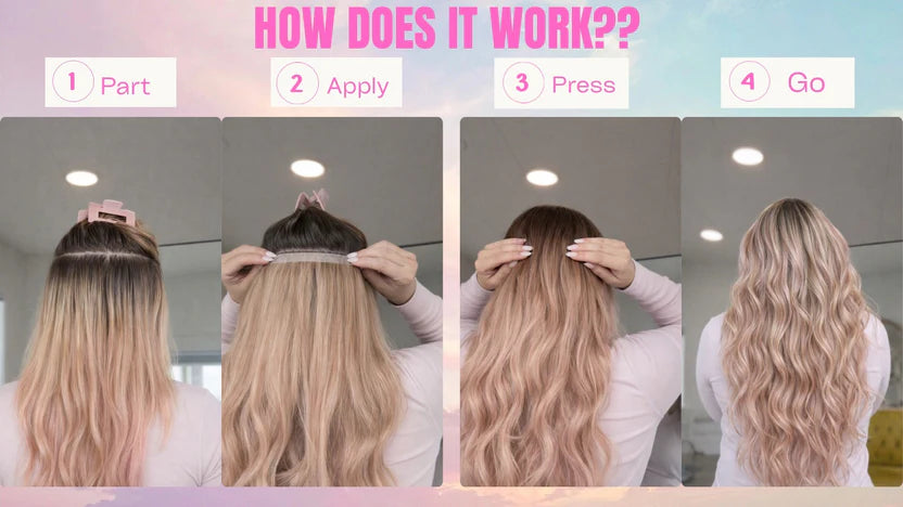 Sandy Blonde Hair Extensions 16"
