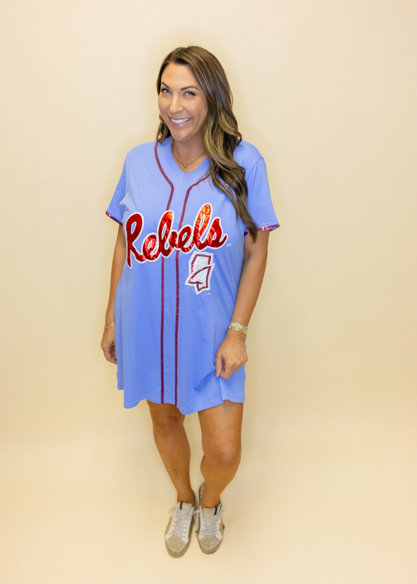 Ole Miss Rebels Baseball Jersey Dress Love, ivy Boutique MS Ole Miss Rebels Baseball Jersey Dress Love, ivy Boutique MS