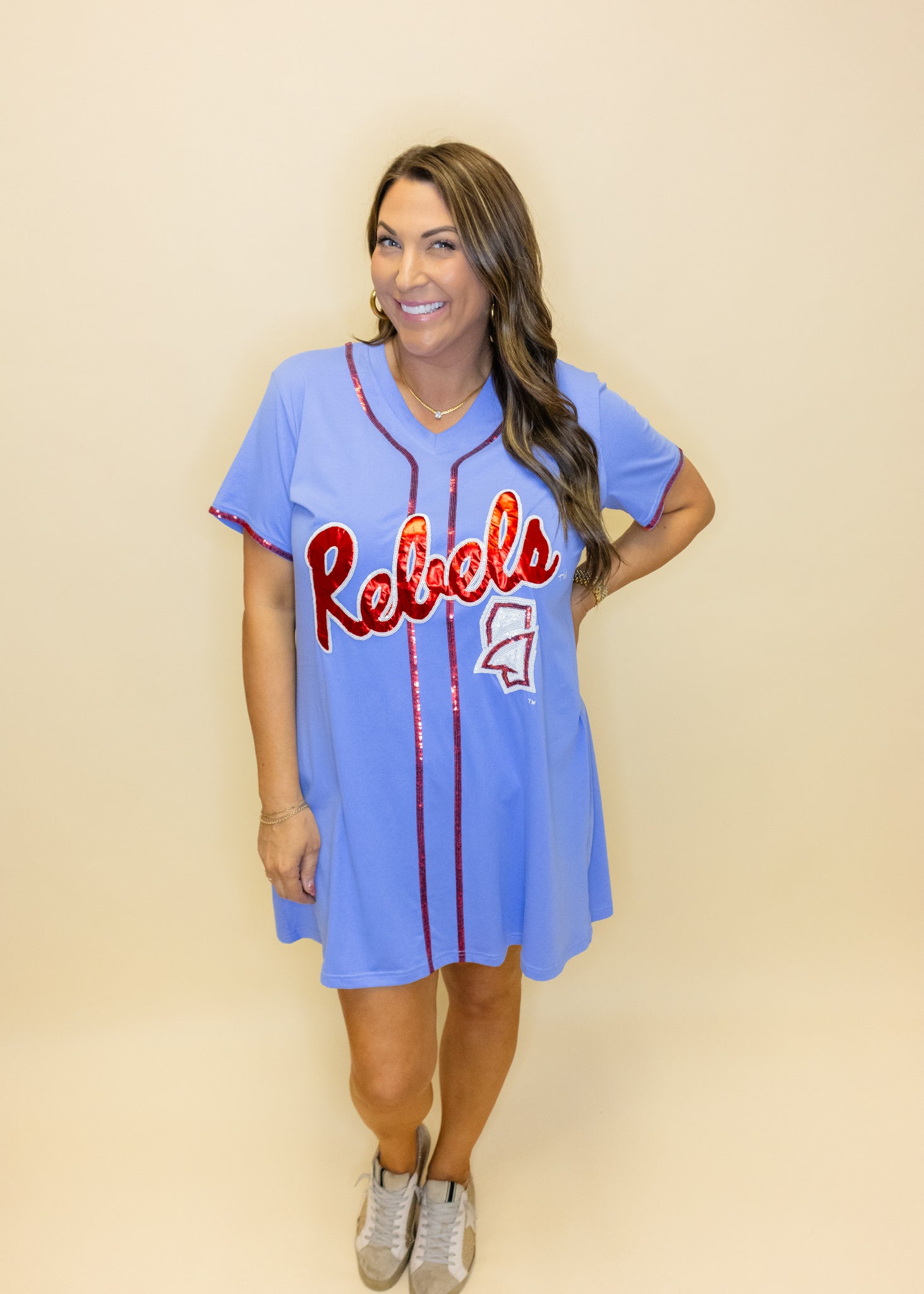 Ole Miss Rebels Baseball Jersey Dress Ole Miss Rebels Baseball Jersey Dress