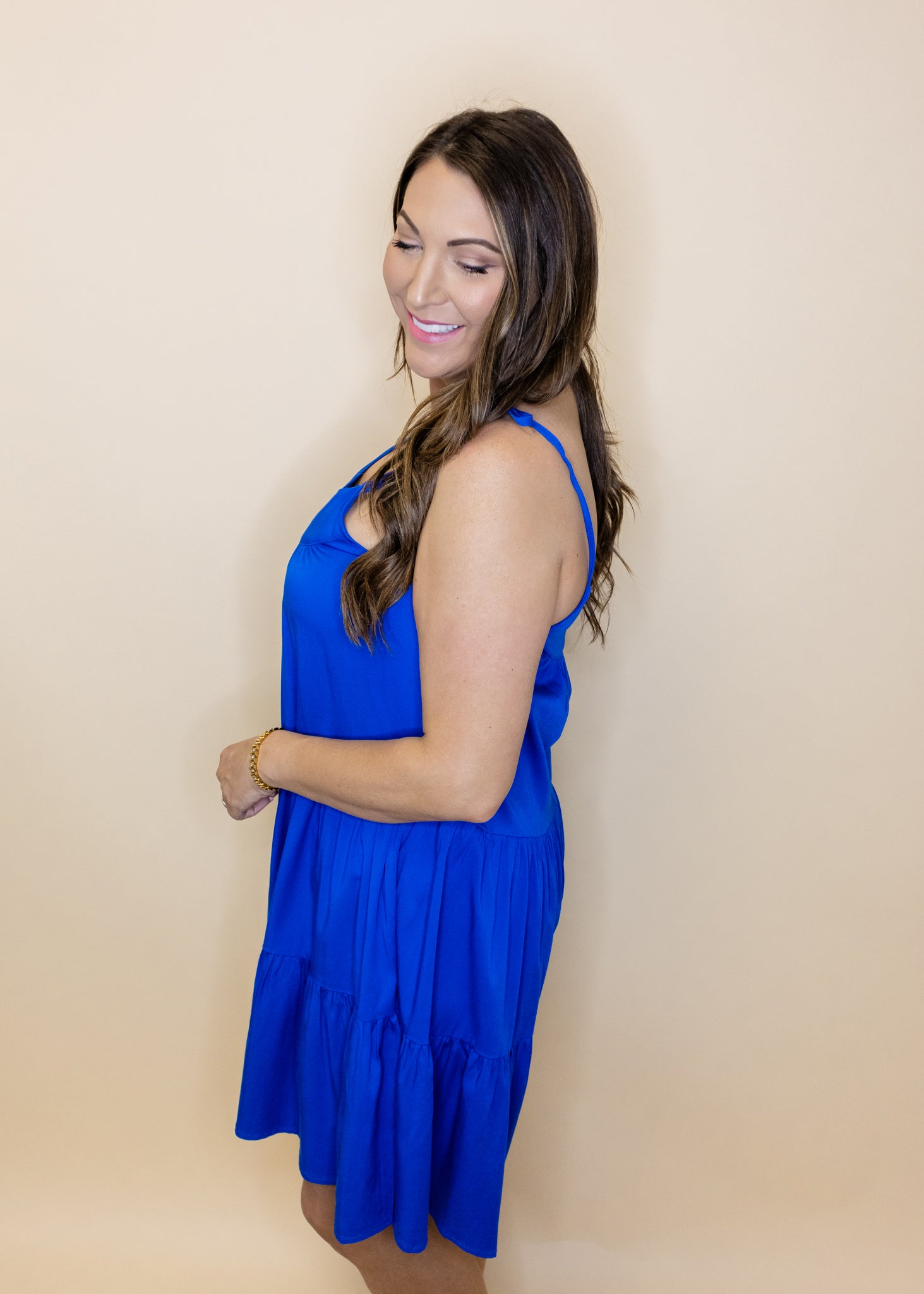 Royal Blue Tiered Romper