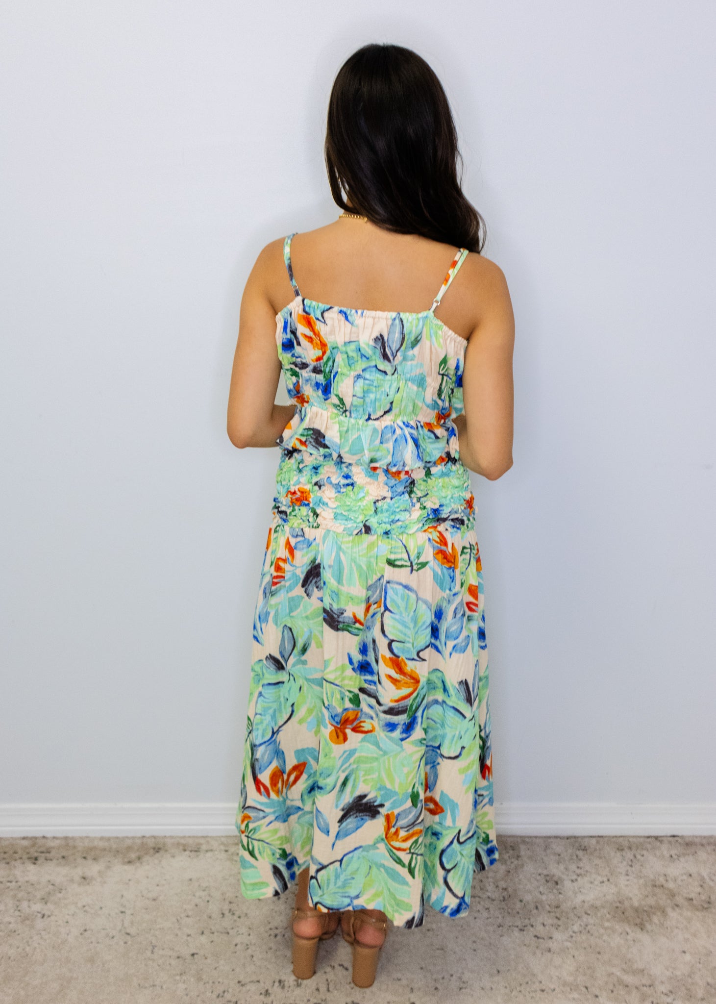 Beach Forest Tie Front Cami