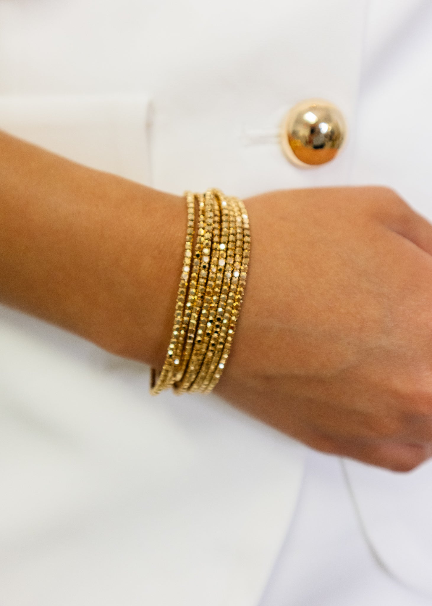 Gold Confetti Galaxy Bracelet Set