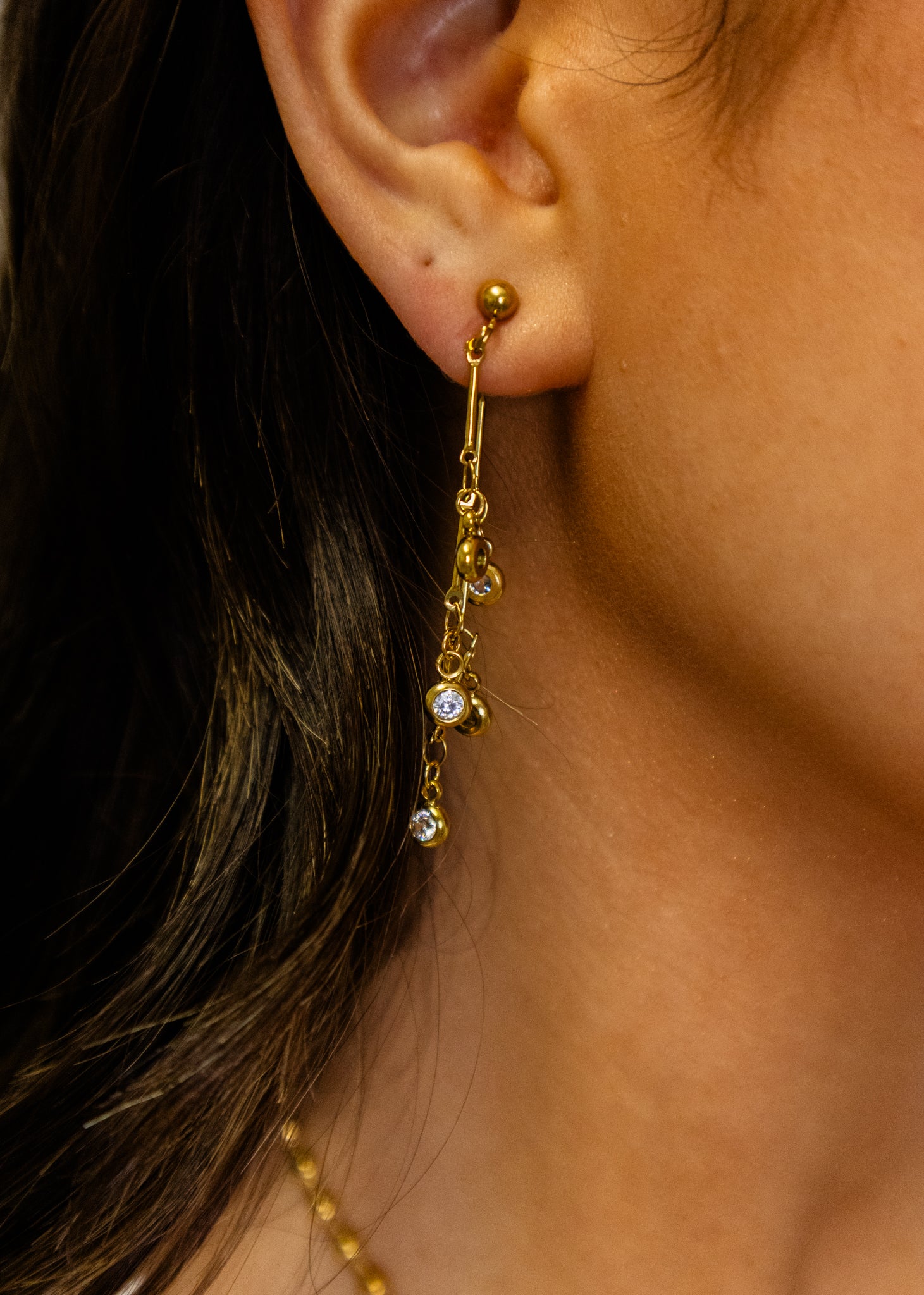 The Georgia Gold Diamond Earrings