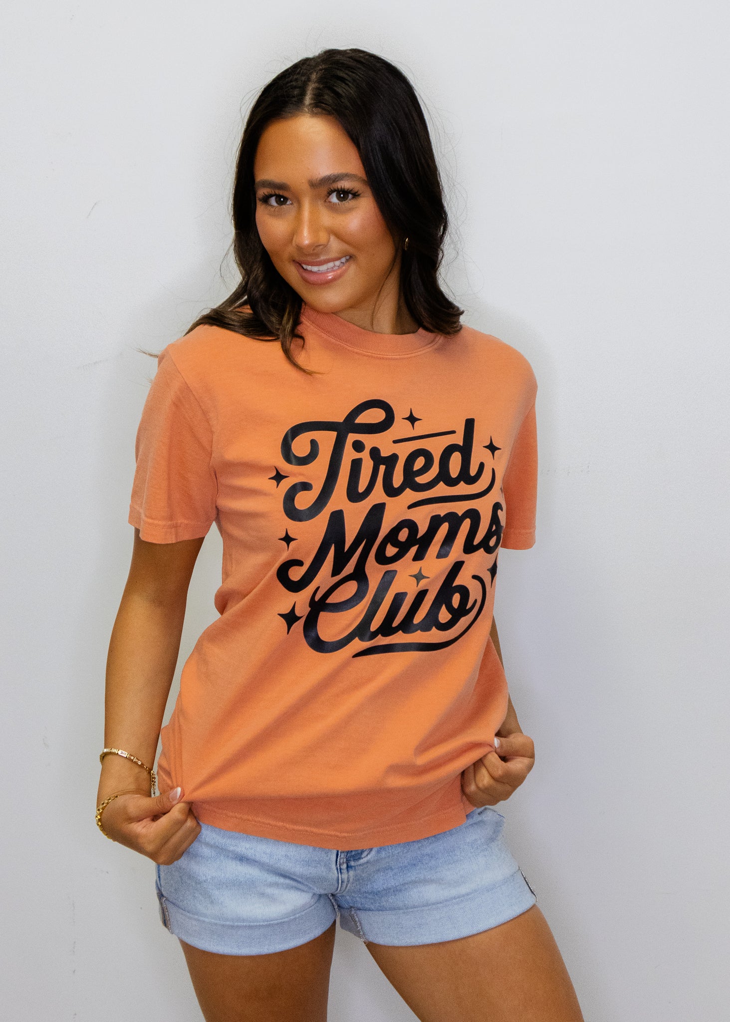 Terracotta Tired Moms Club T-Shirt