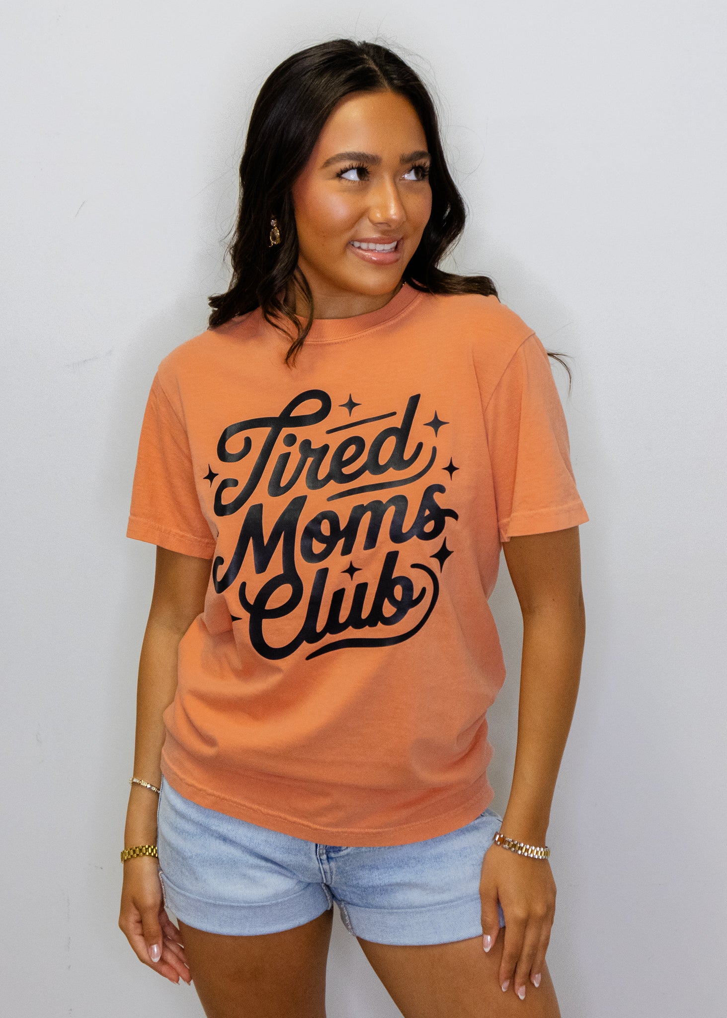Terracotta Tired Moms Club T-Shirt