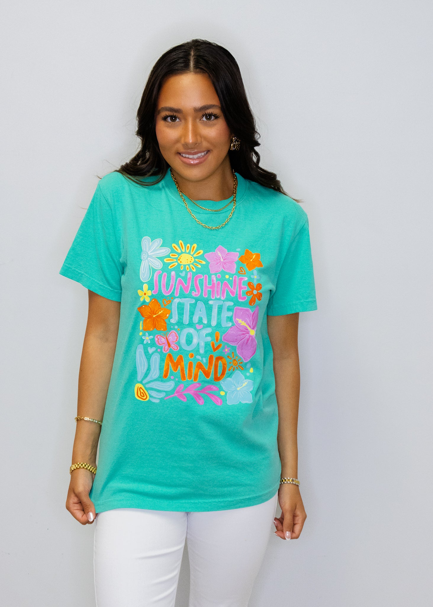 Teal Sunshine State Of Mind T-Shirt