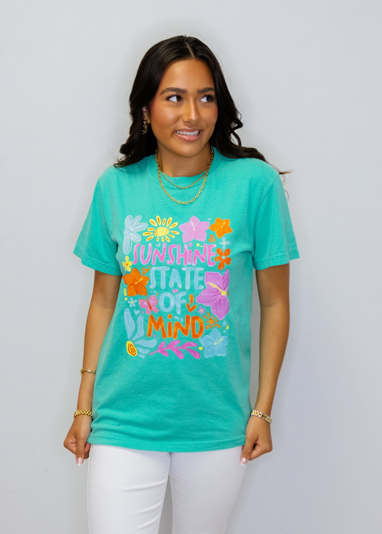 Teal Sunshine State Of Mind T-Shirt