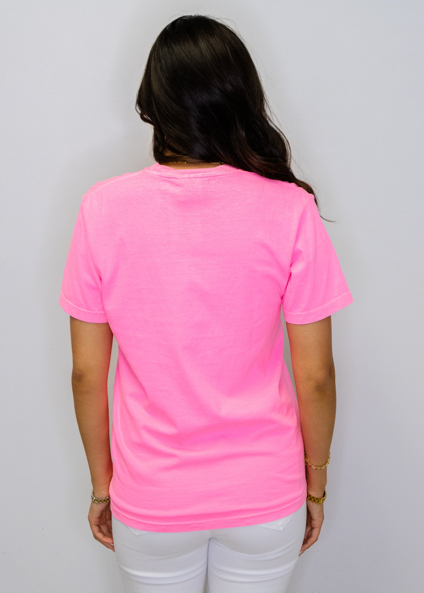 Neon Pink Resting Beach Face T-Shirt