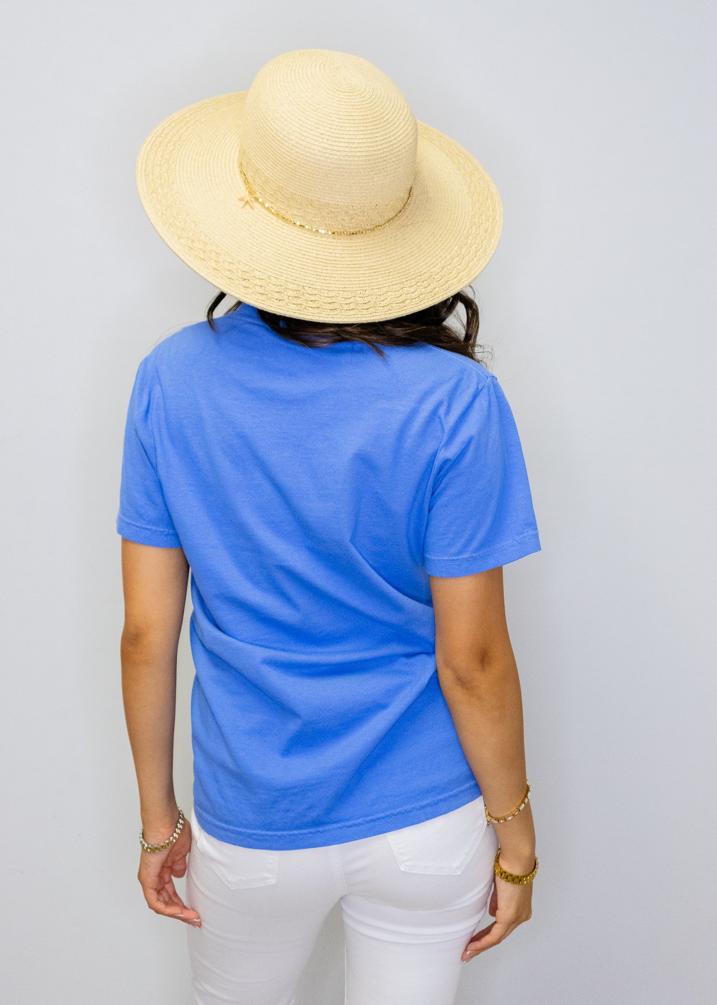 Blue BEACHY Fun Print T-Shirt