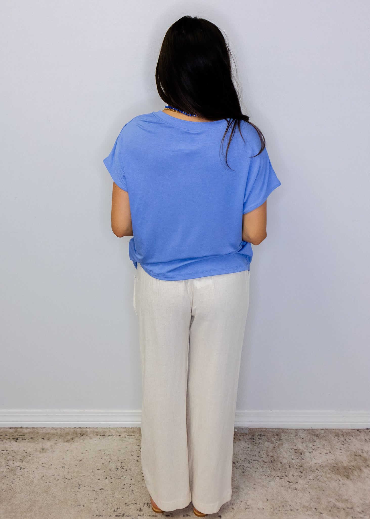 Oatmeal Linen Drawstring Pants