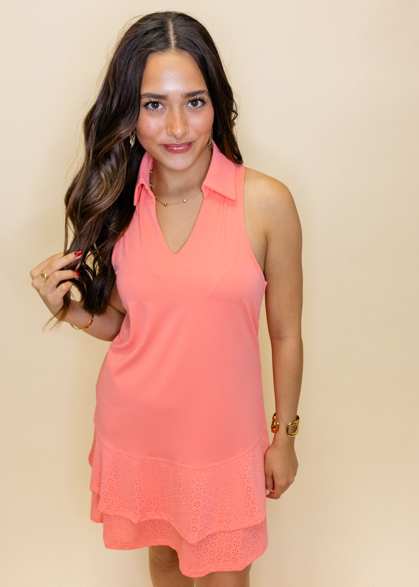 Coral Esther Racerback Athletic Dress