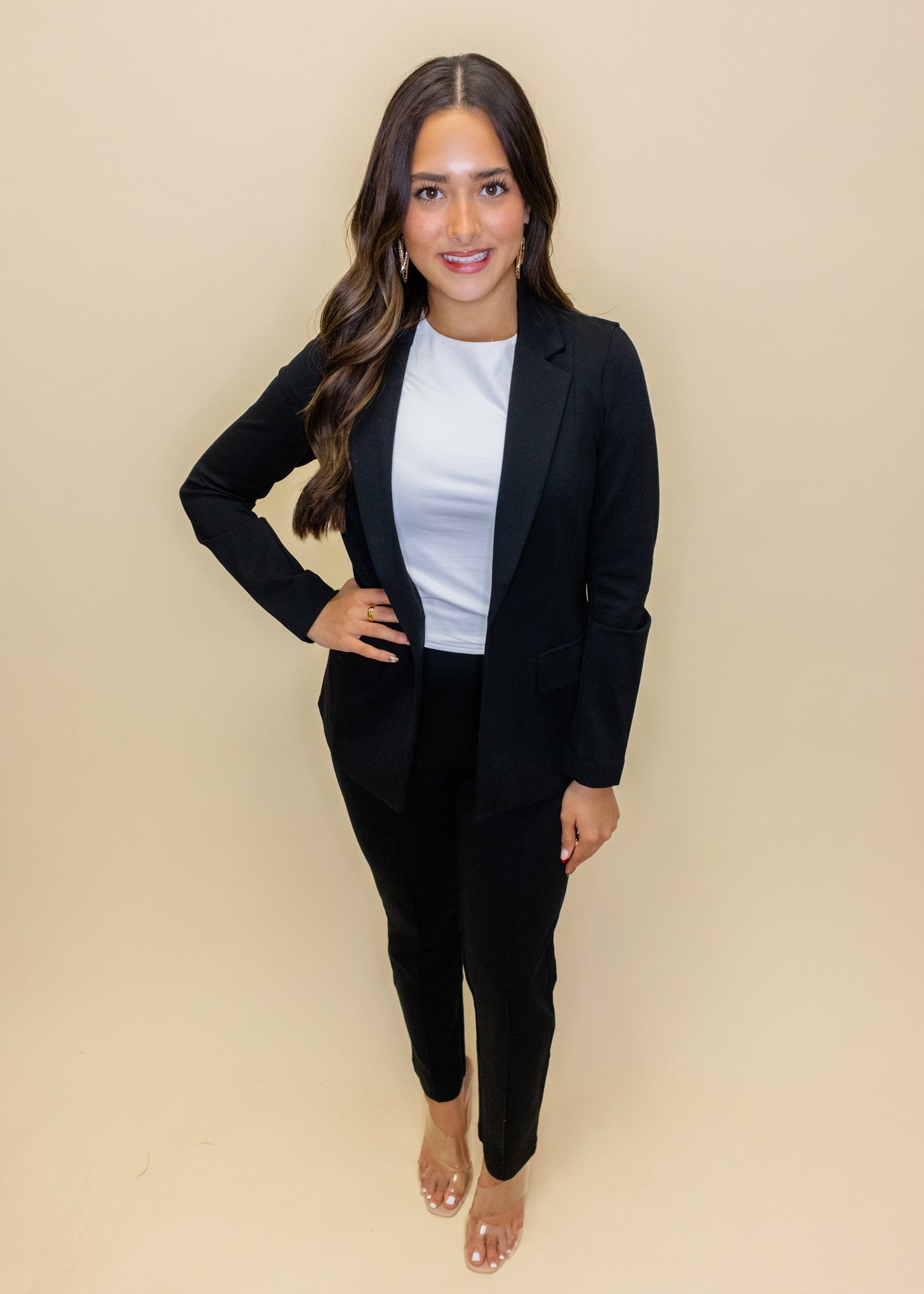 Black Flap Pocket Blazer