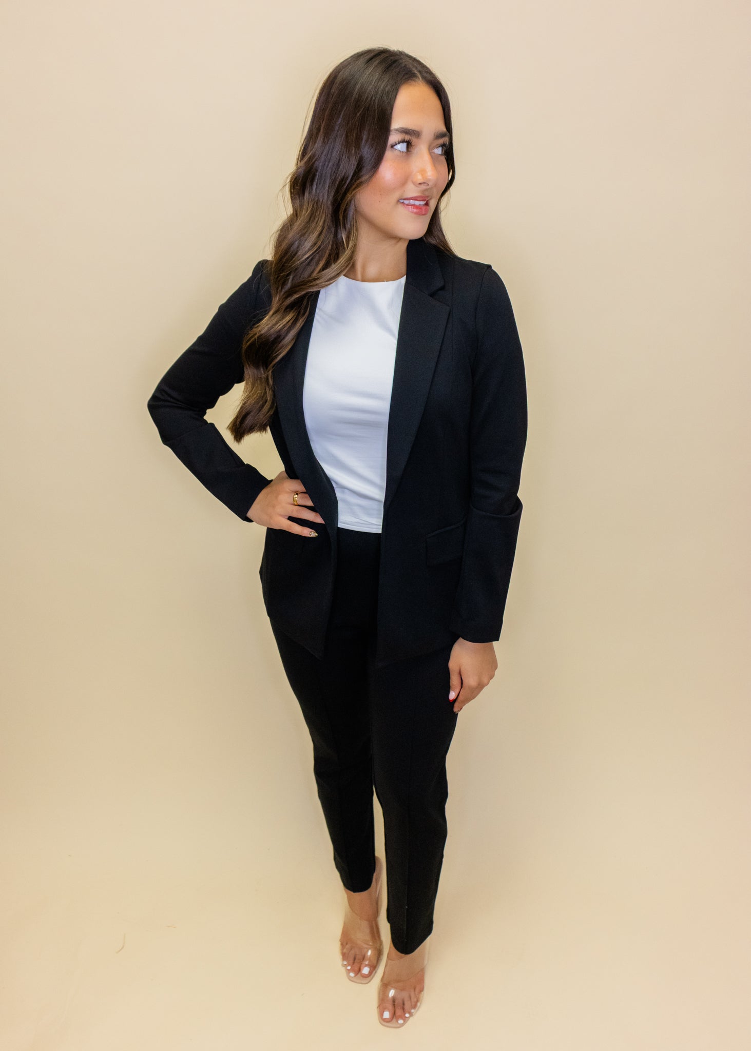 Black Flap Pocket Blazer