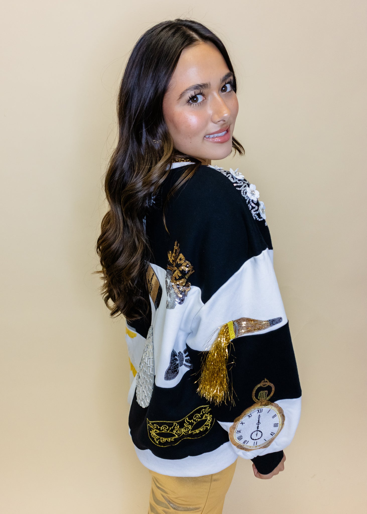 Black & White Checkered NYE Icon Sweatshirt