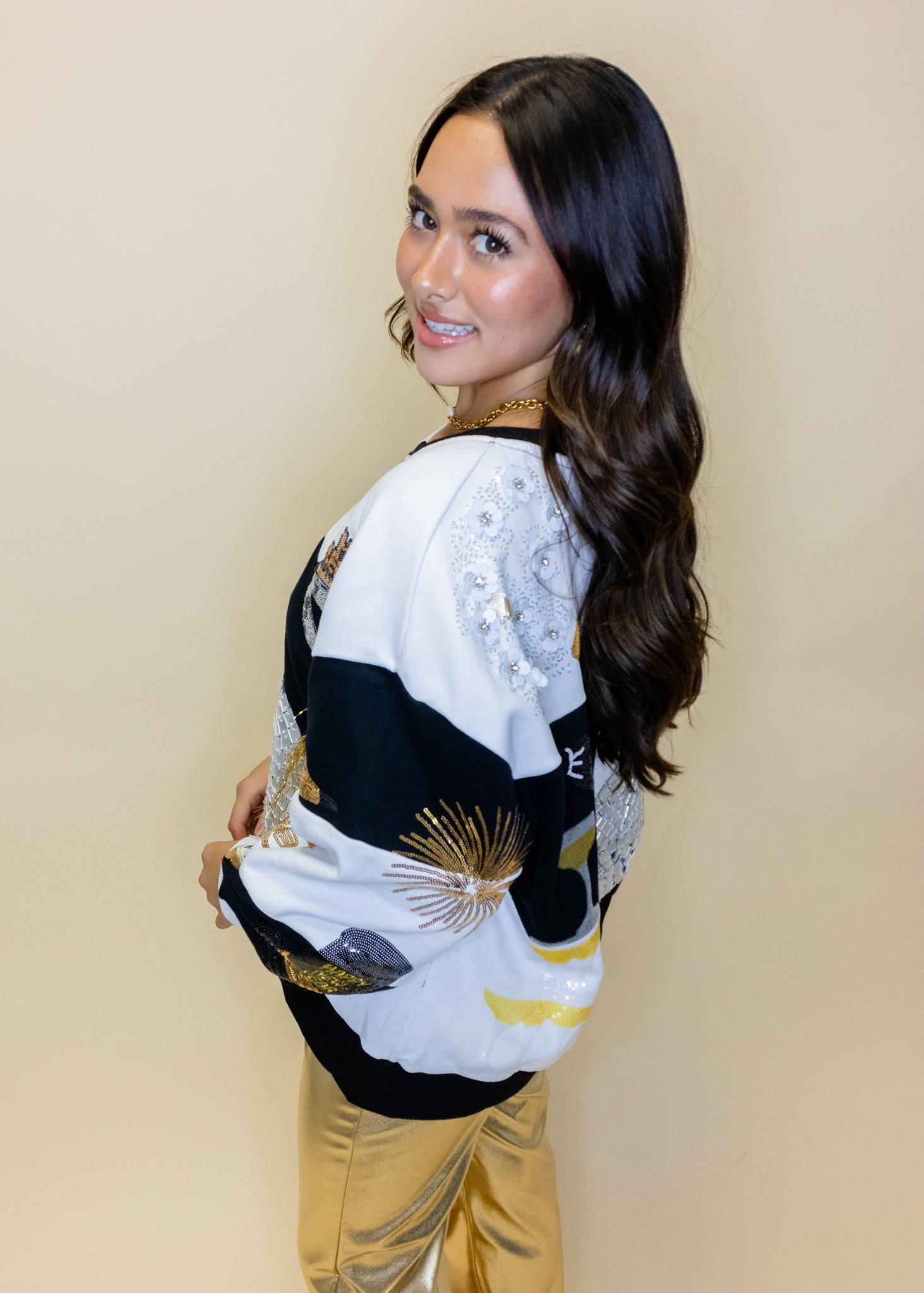 Black & White Checkered NYE Icon Sweatshirt