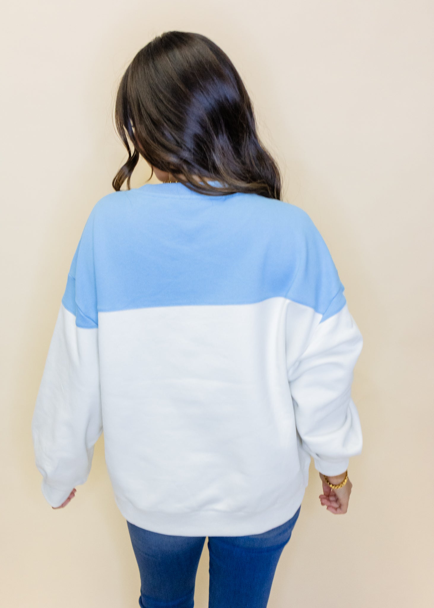 Blue & White 'Ski Ya Later' Sweatshirt