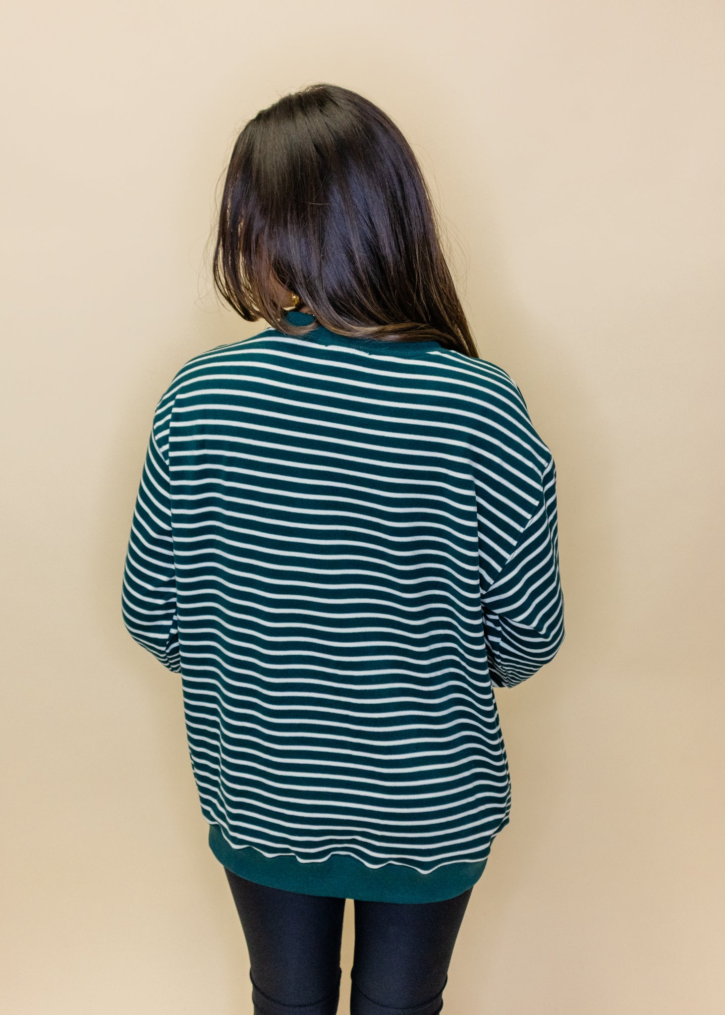 Hunter Green Velvet Bow Top