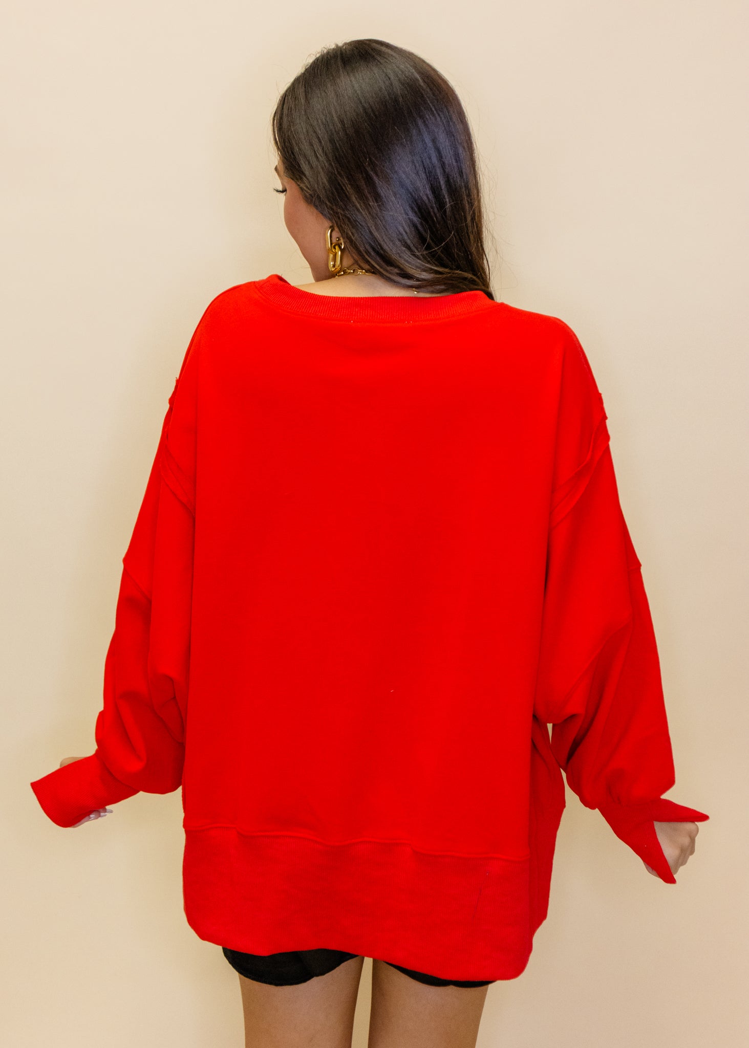 Red Velvet Bow Sweatshirt