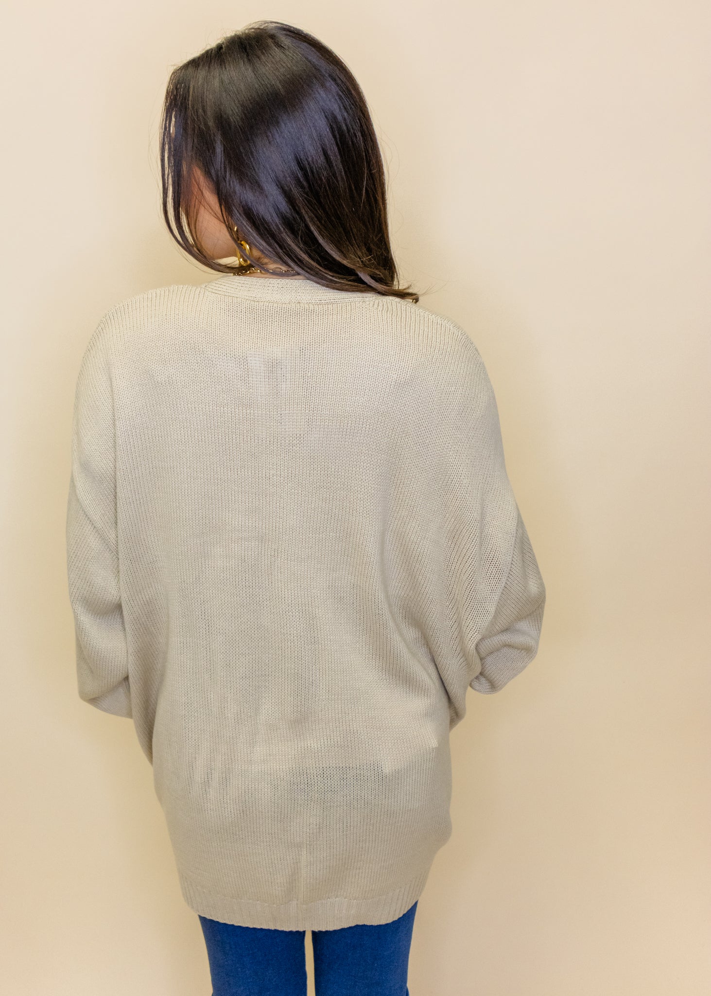 Taupe Pocket Cardigan