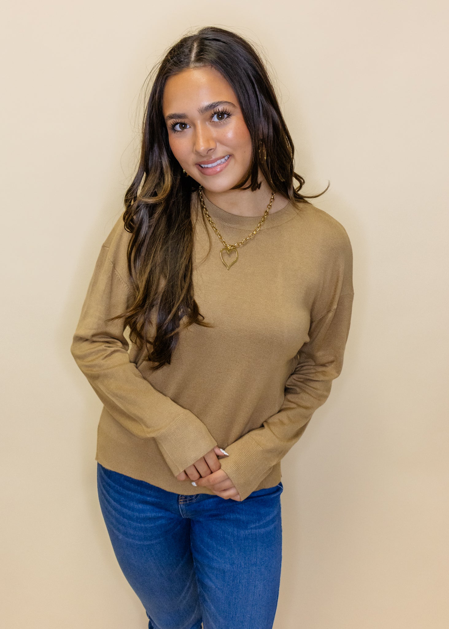 Black Drop Shoulder Sweater