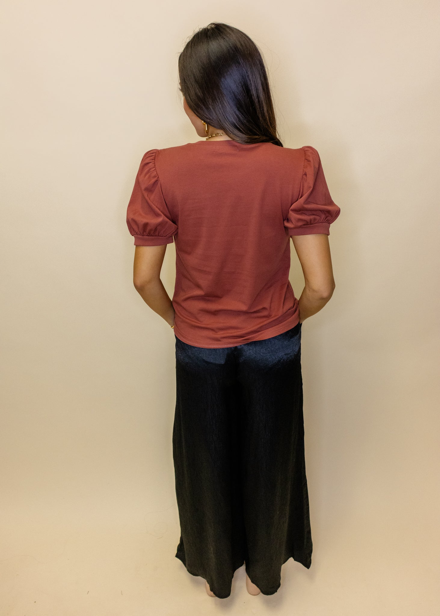 Jersey Puff Sleeve Top