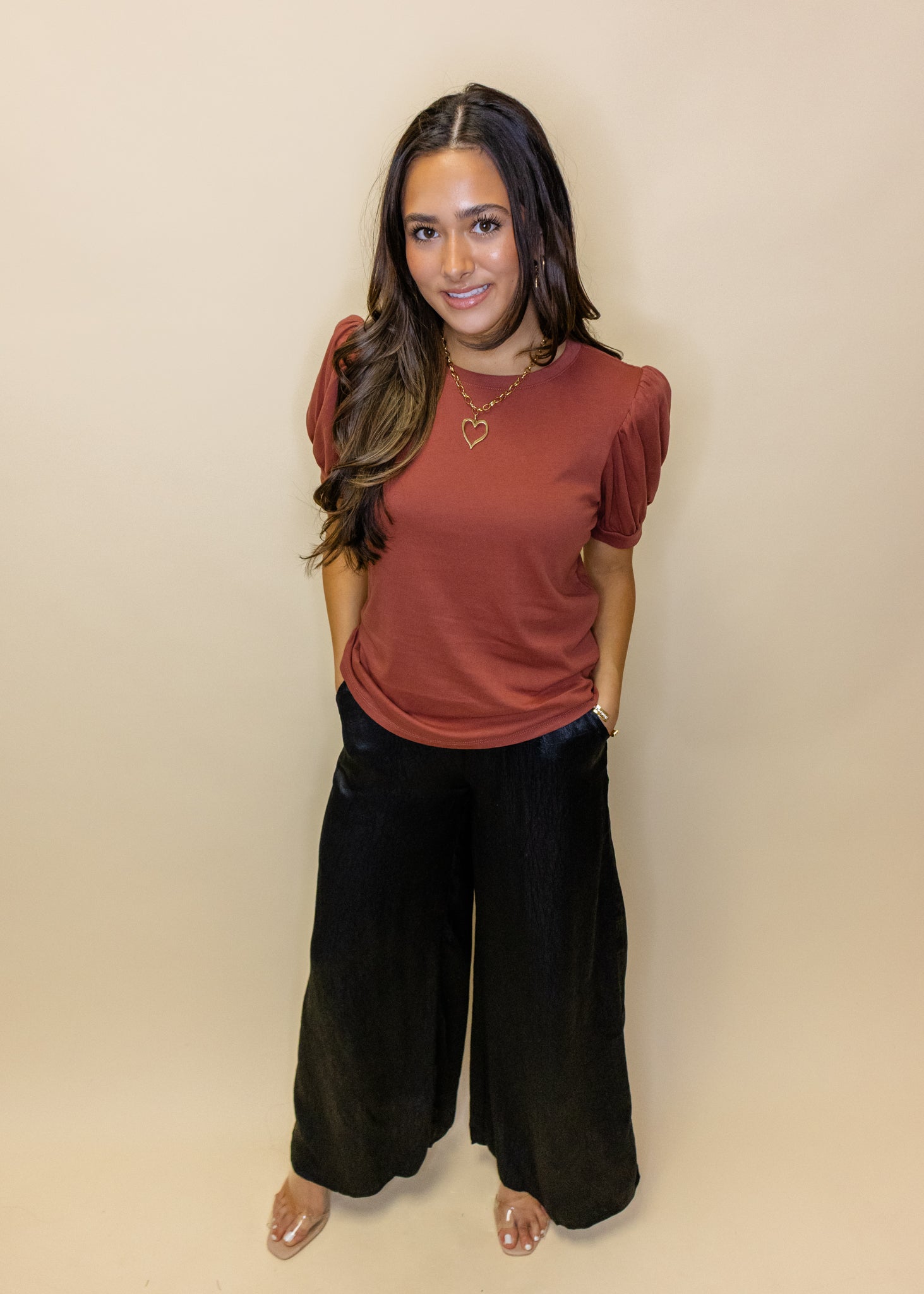 Jersey Puff Sleeve Top