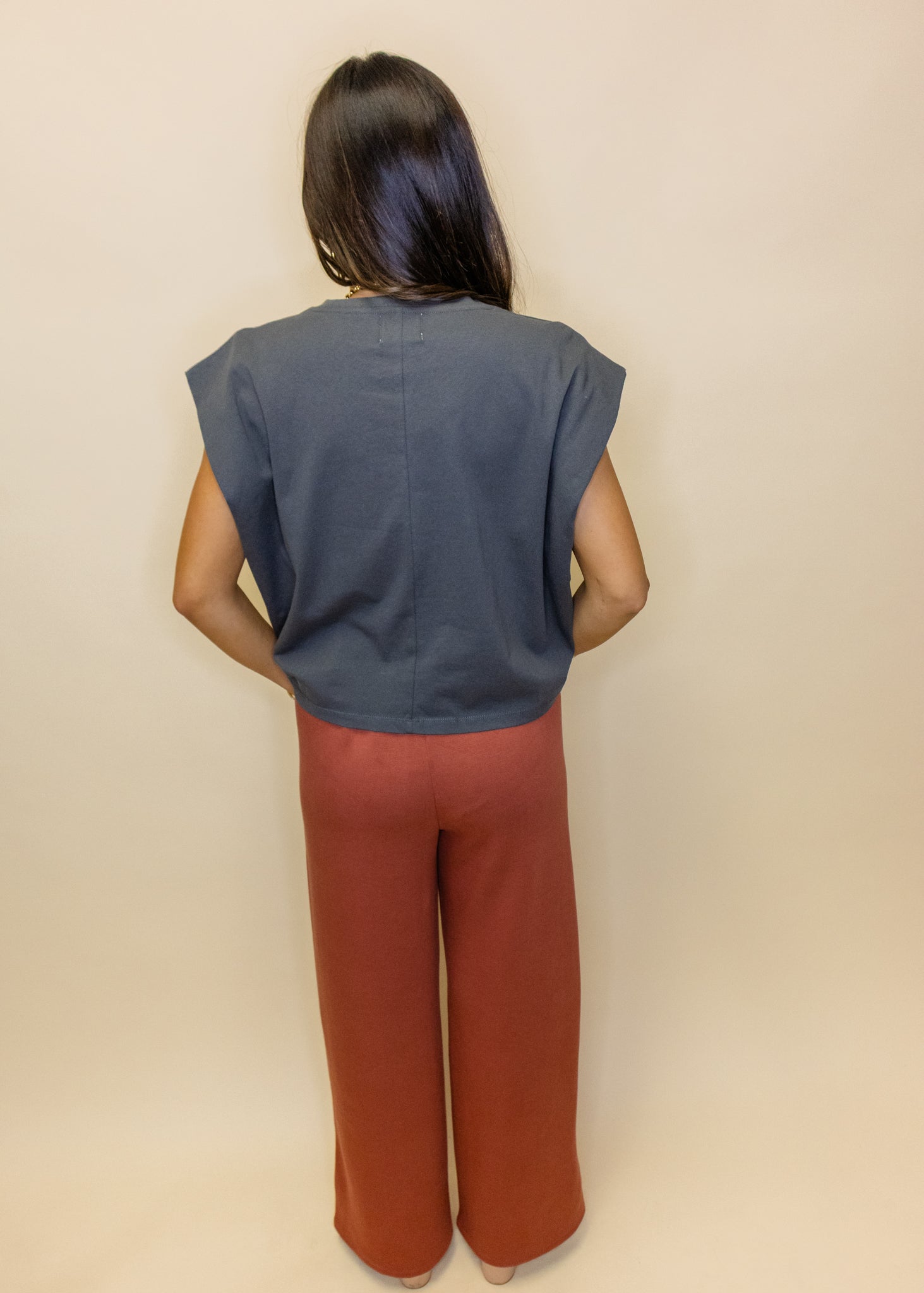 Terra Cotta Modal Straight Pants
