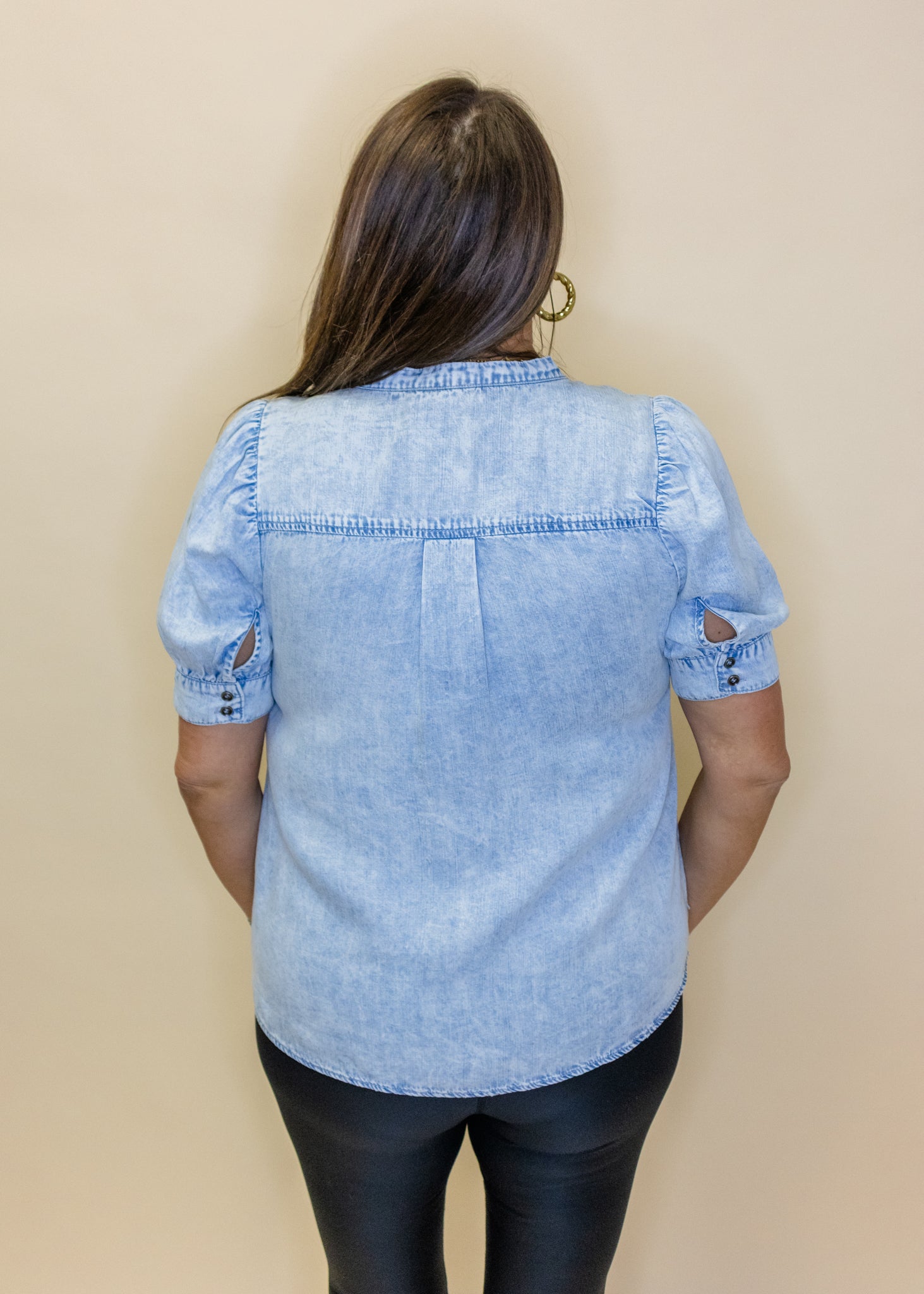 Light Tencel Button Up Top