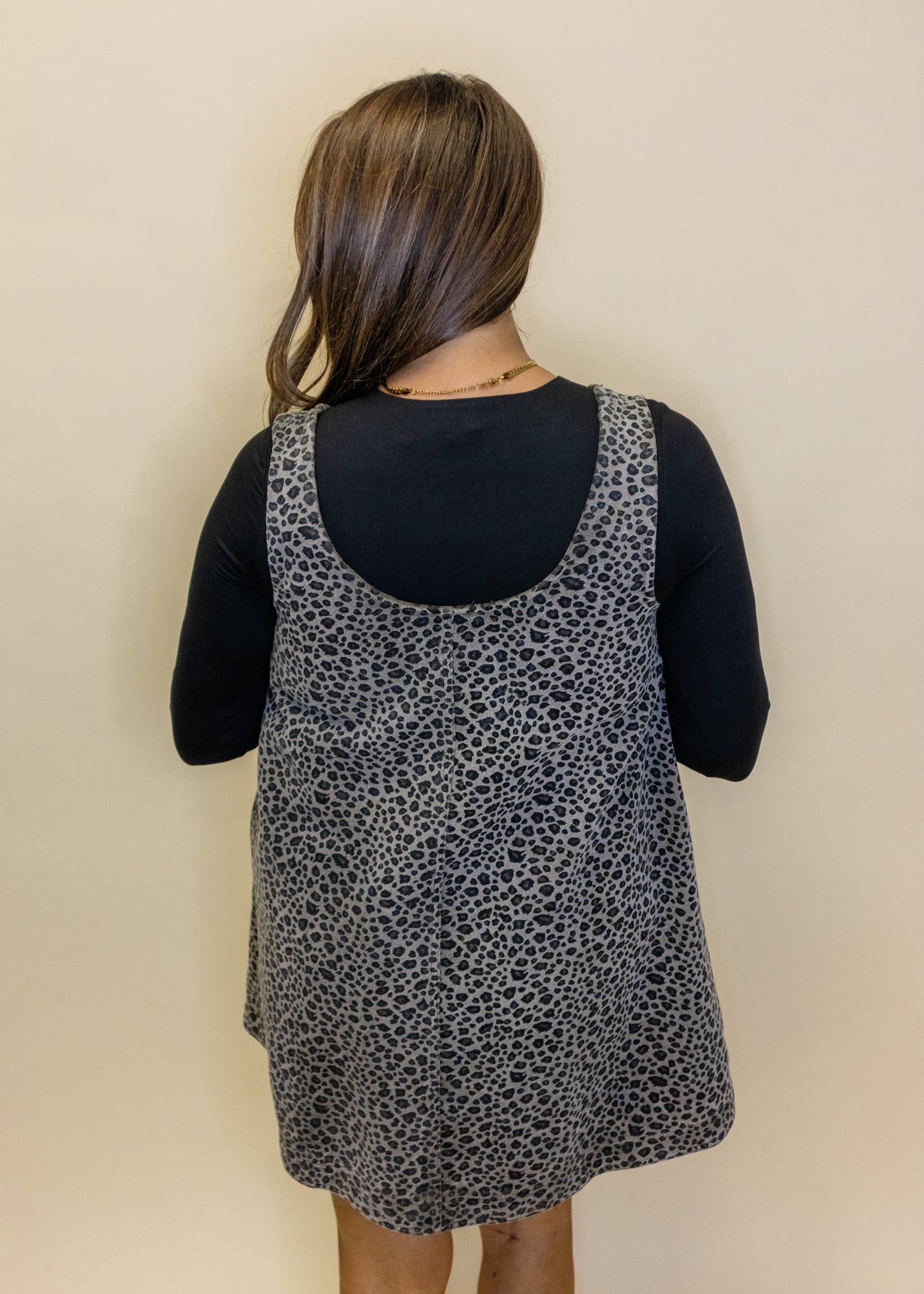 Leopard Scoop A-Line Dress