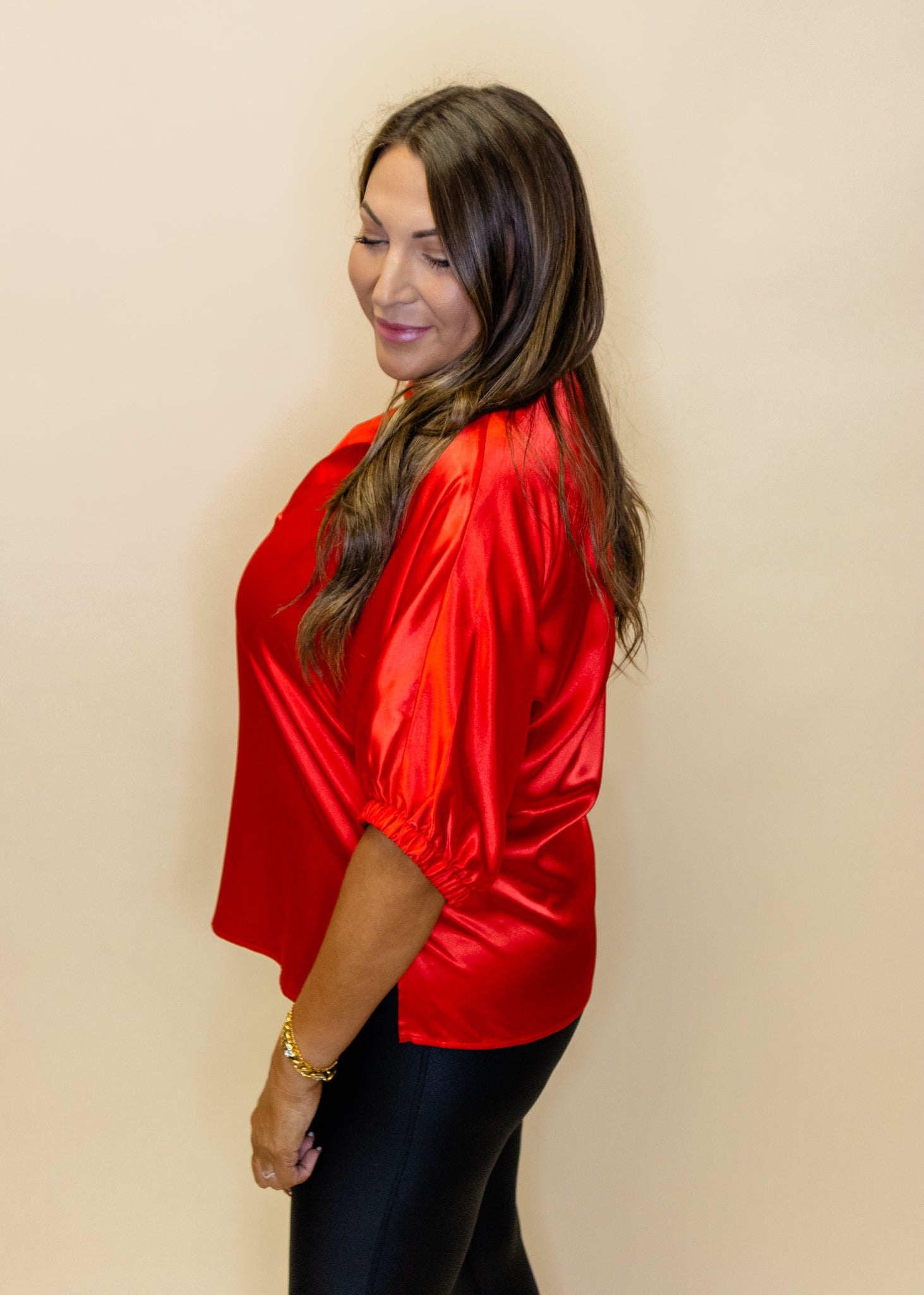Sloan Chili Pepper Collar Top