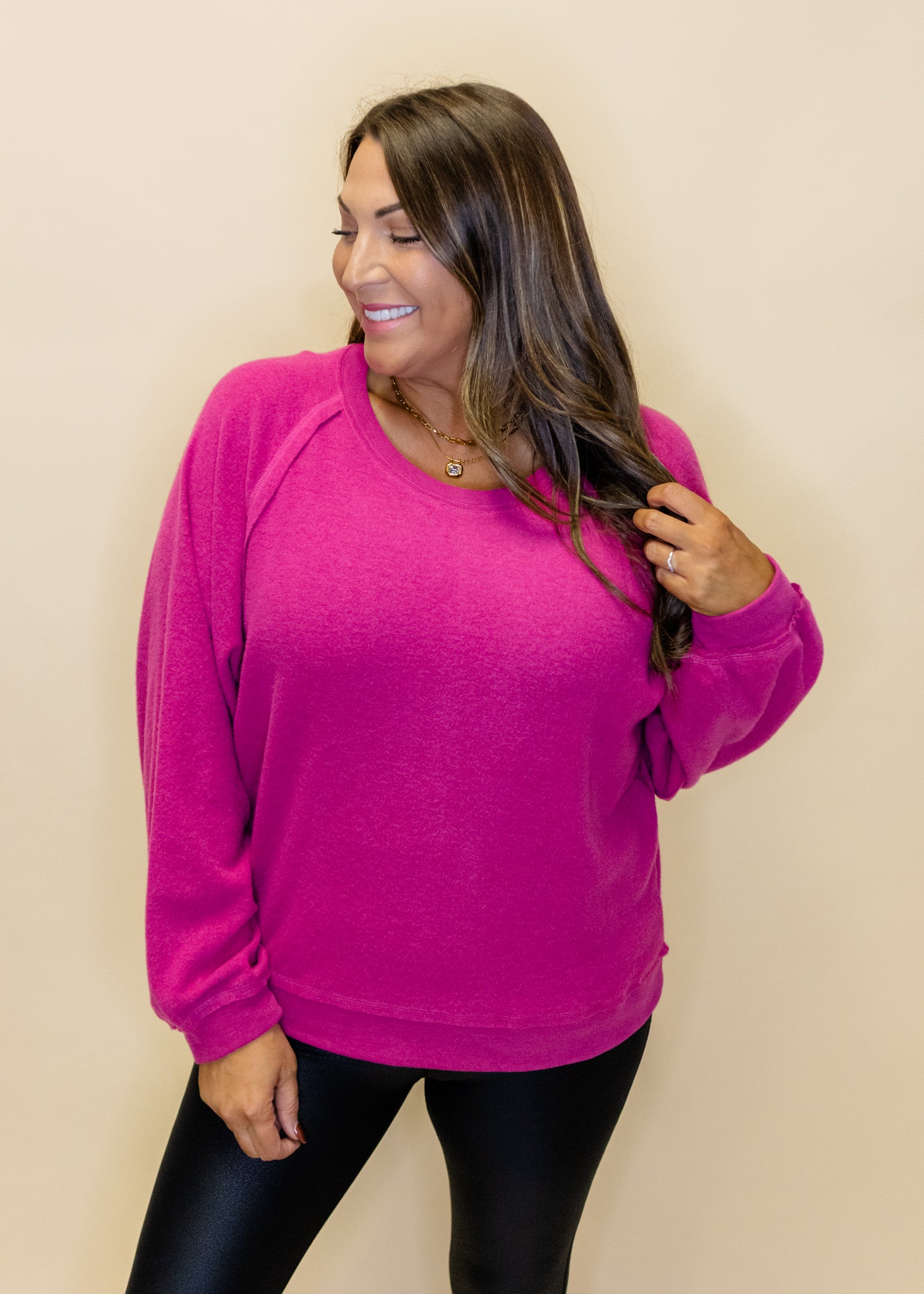 Bright Pink Soft Sweatshirt