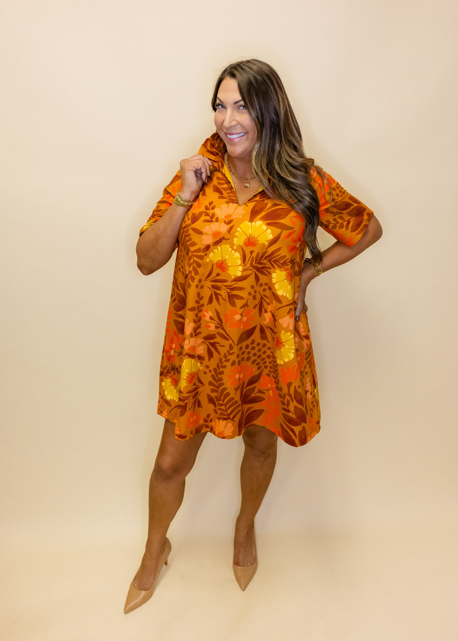 Olivia Sienna Meadows Collar Dress