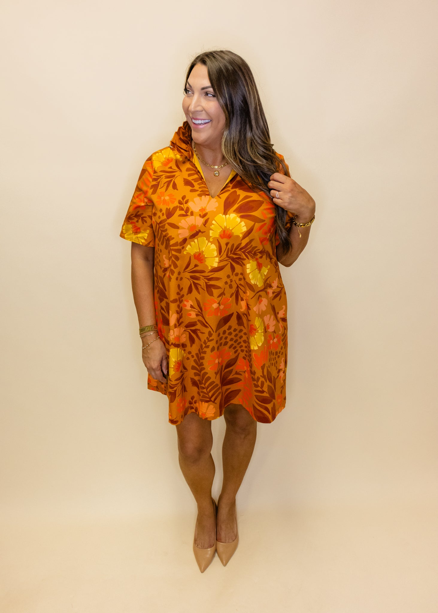 Olivia Sienna Meadows Collar Dress