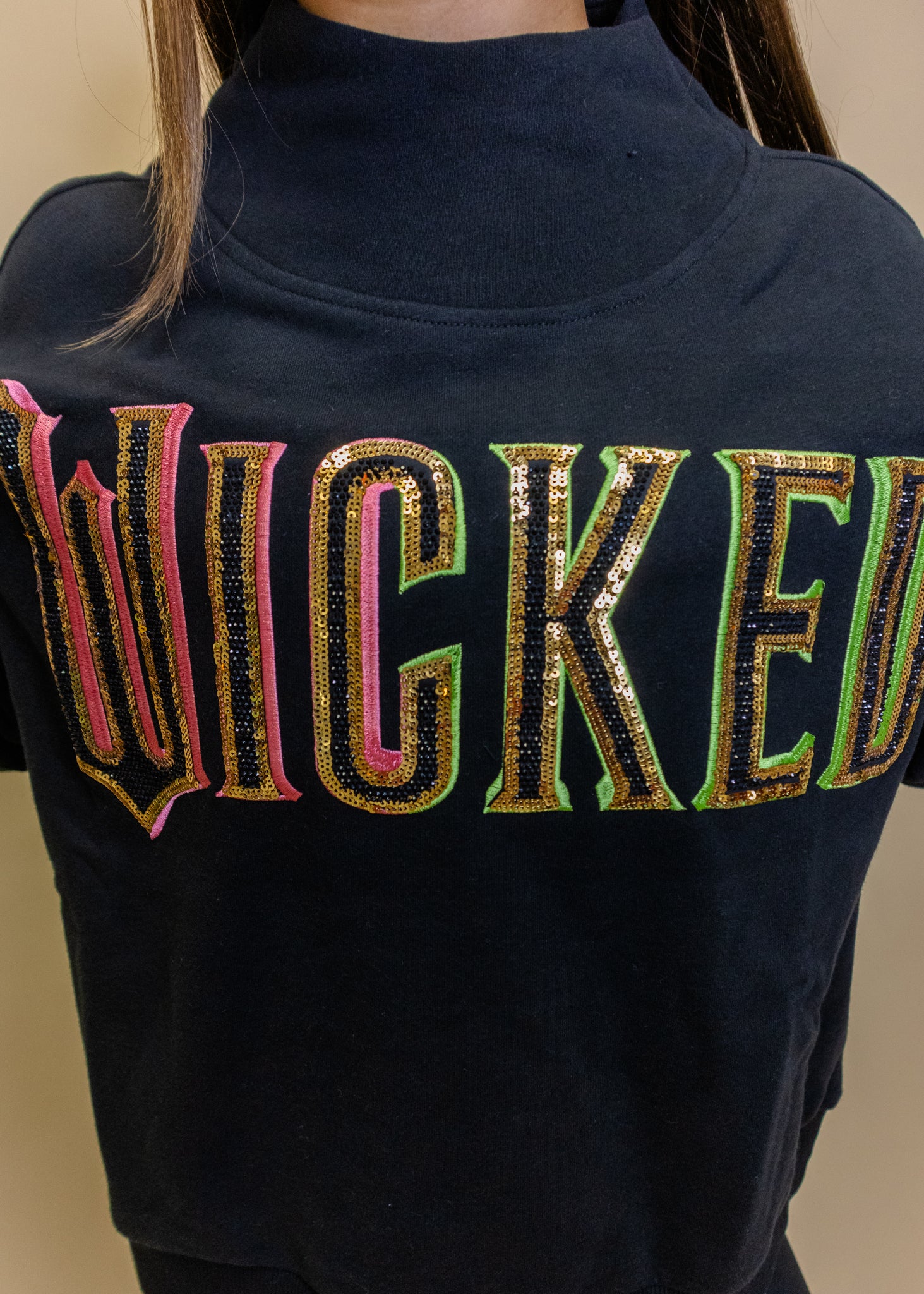 Licensed Black 'Wicked' Logo Sweatshirt